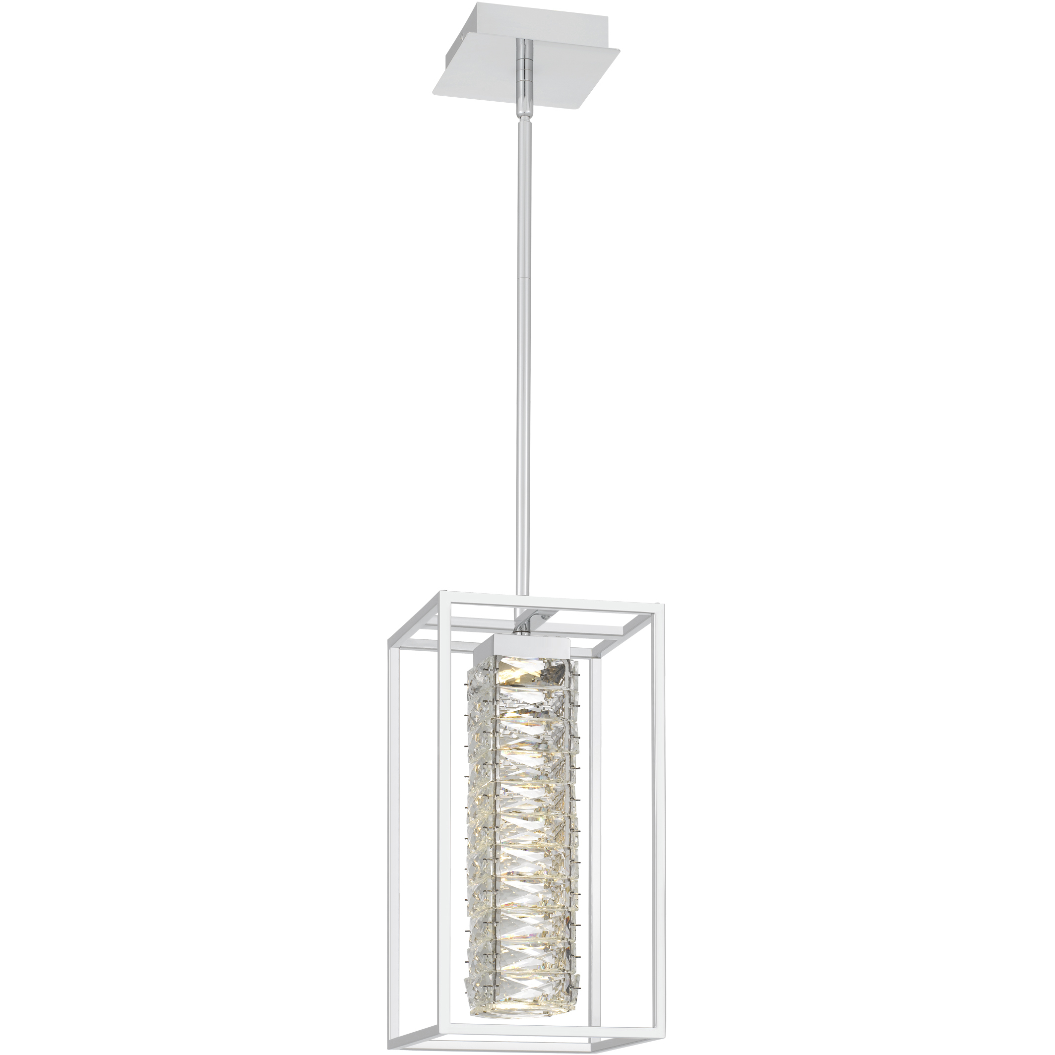 Dazzle LED 8 inch Polished Chrome Mini Pendant Ceiling Light