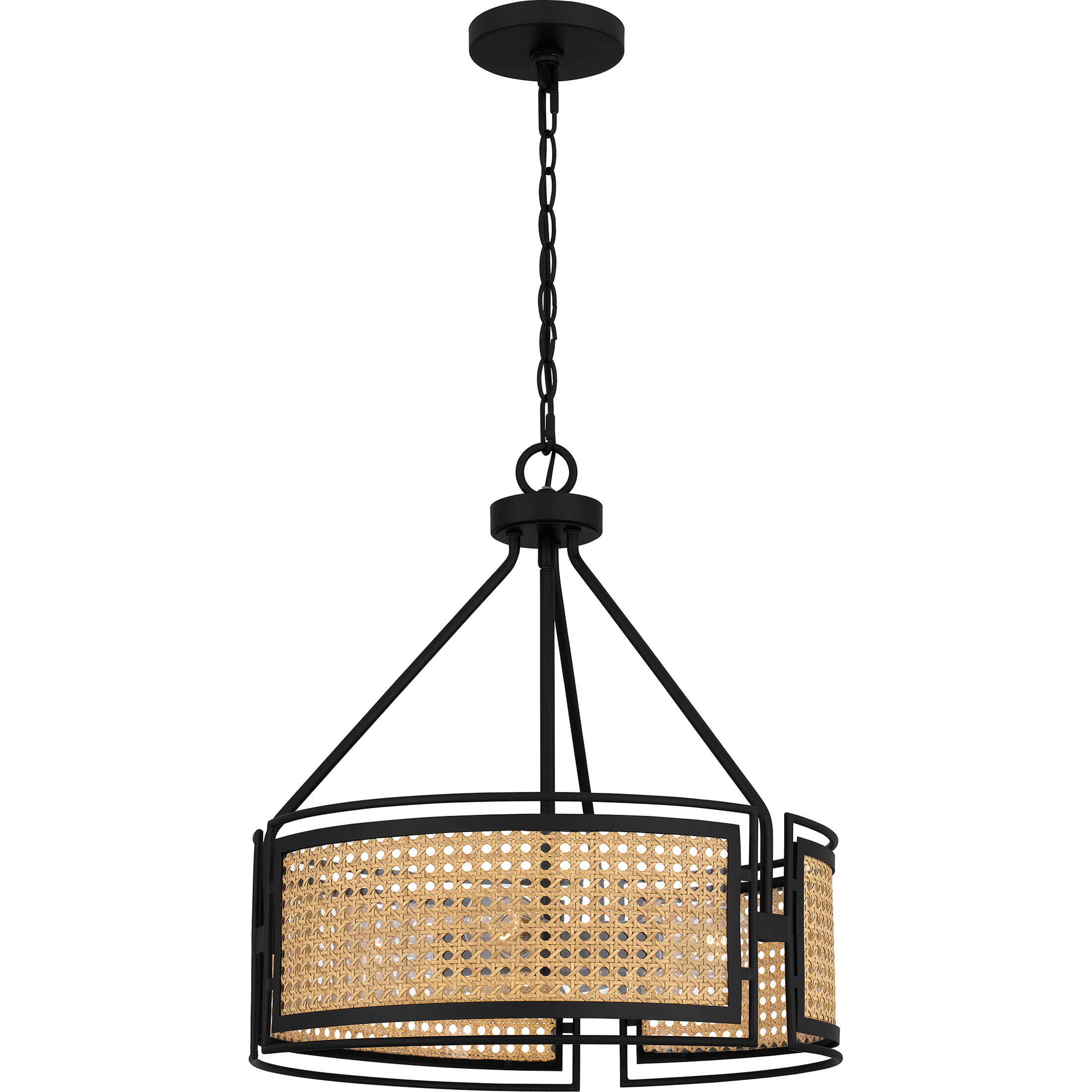 Quoizel PYA2818MBK Priya 3 Light 18 inch Matte Black Pendant
