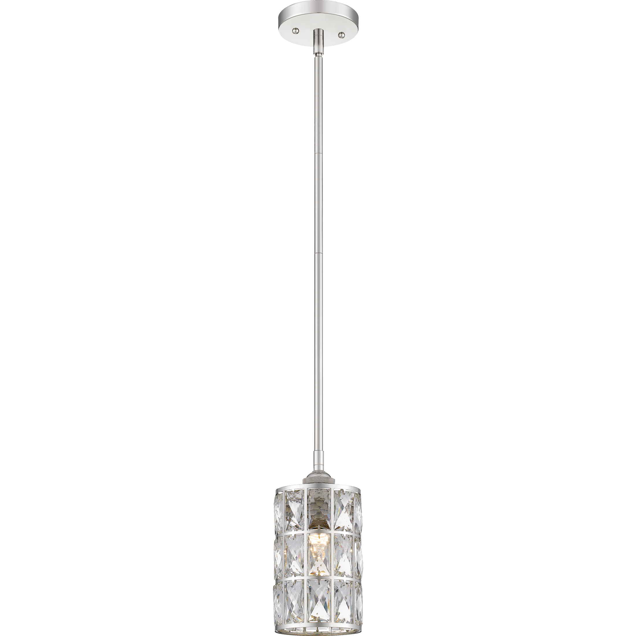 Oliver 1 Light 5 inch Polished Nickel Mini Pendant Ceiling Light