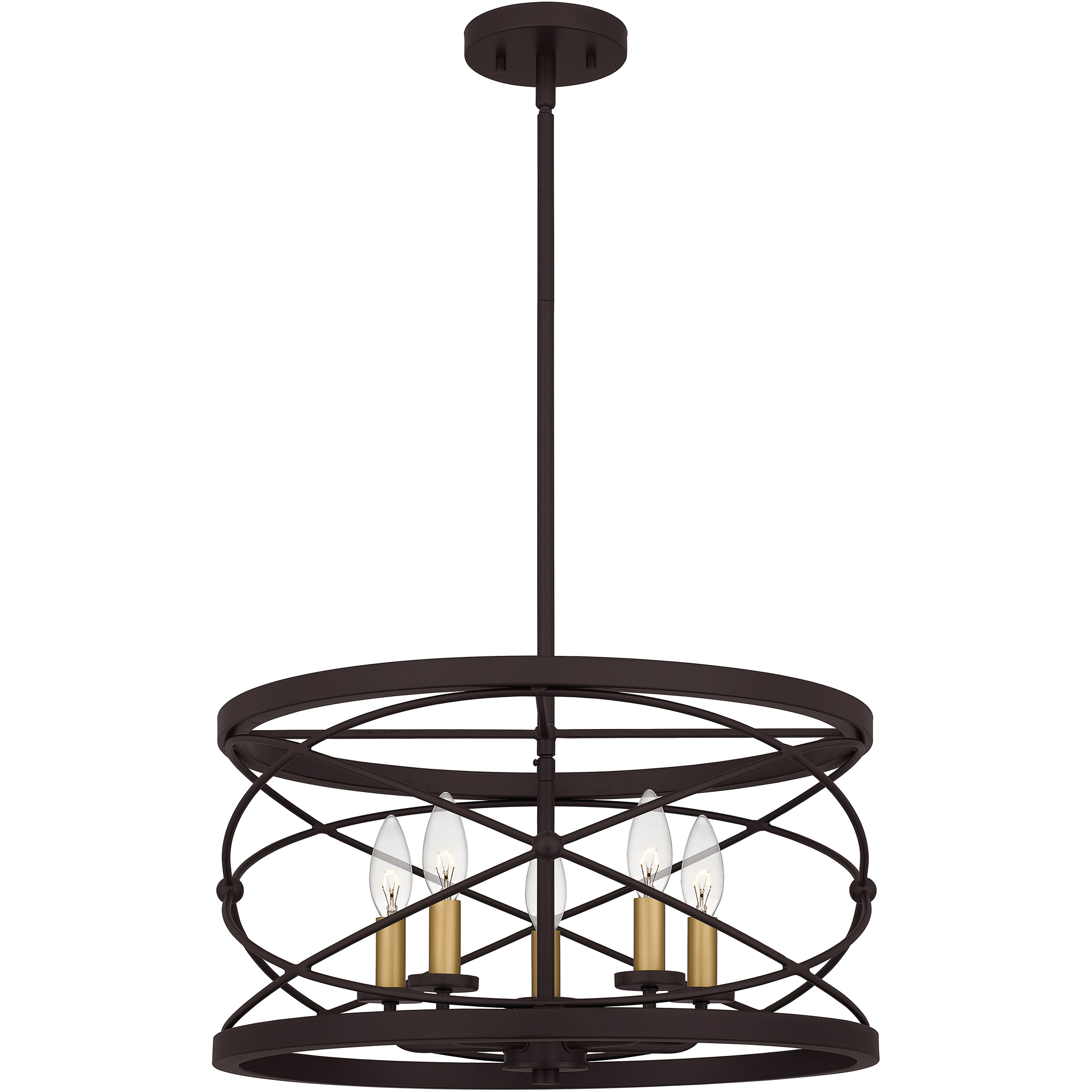 Potts 5 Light 19 inch Palladian Bronze Pendant Ceiling Light