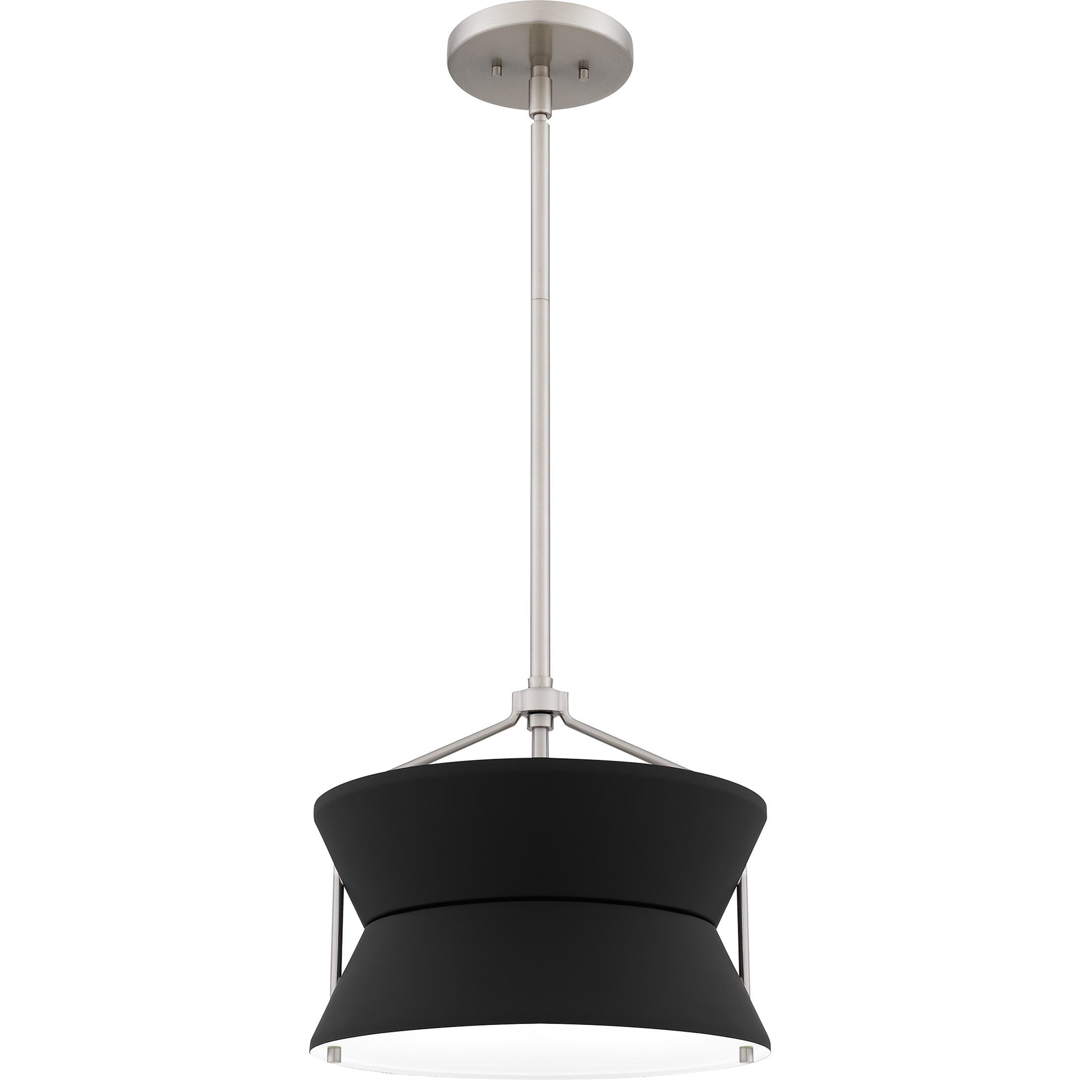 Nira 2 Light 13 inch Brushed Nickel Pendant Ceiling Light
