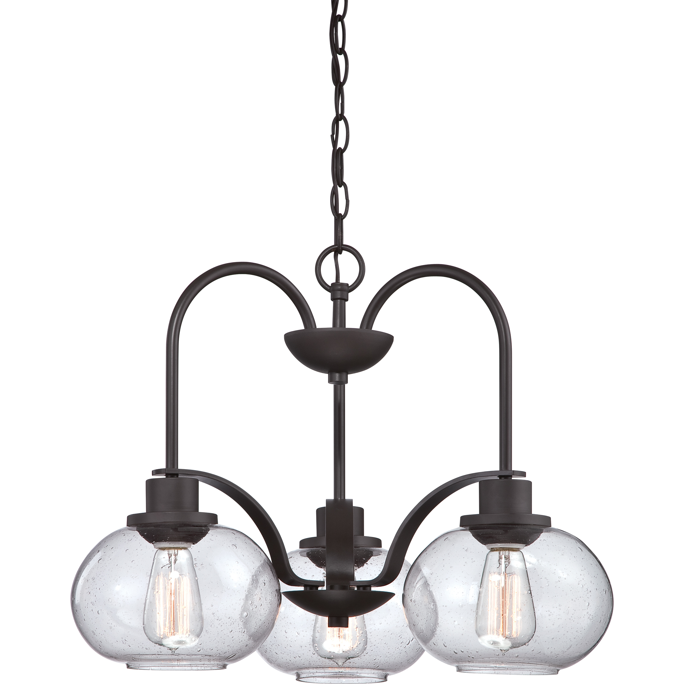 Trilogy 3 Light 22 inch Old Bronze Dinette Chandelier Ceiling Light