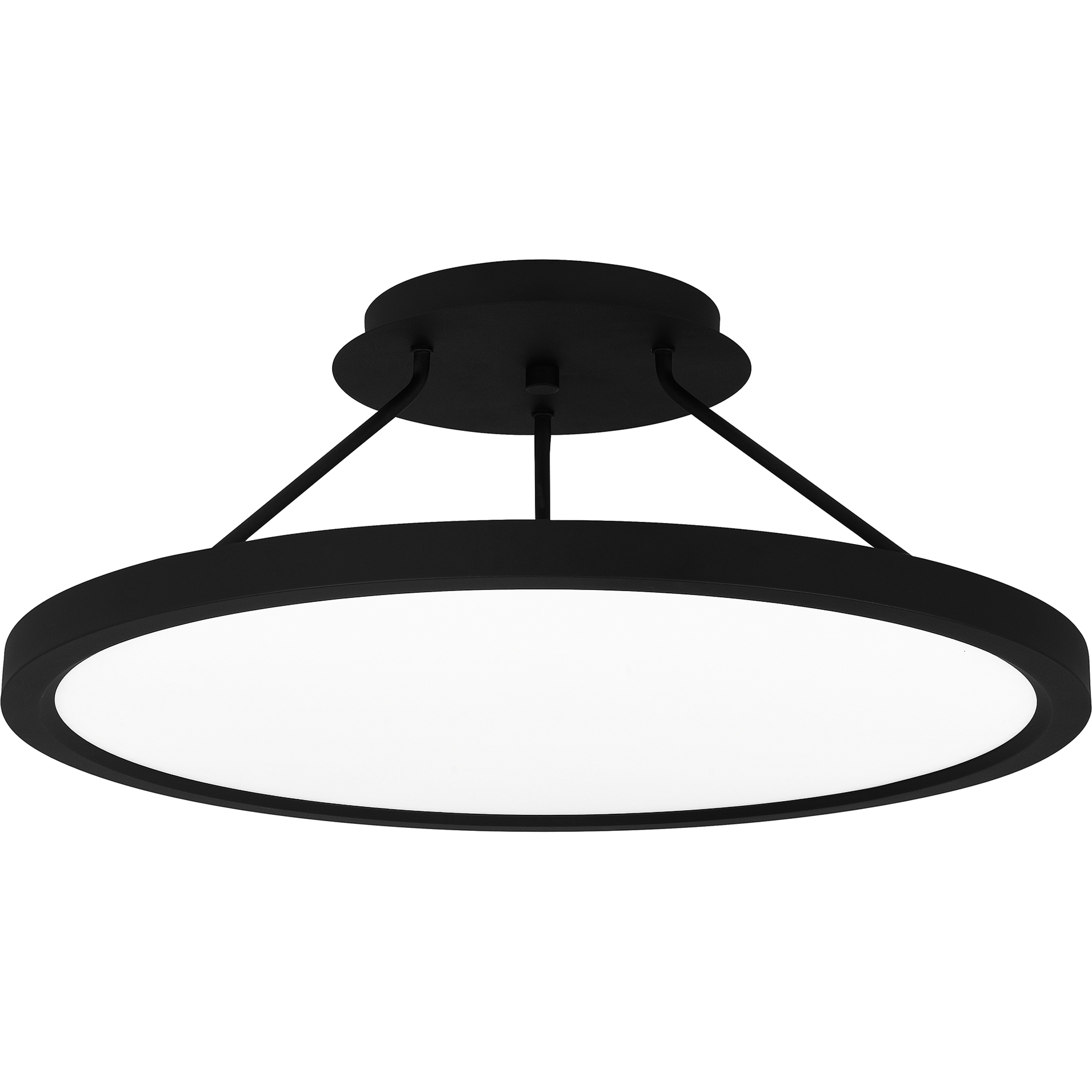 Quoizel OST1820EK Outskirts LED 20 inch Earth Black Semi Flush Mount Ceiling Light