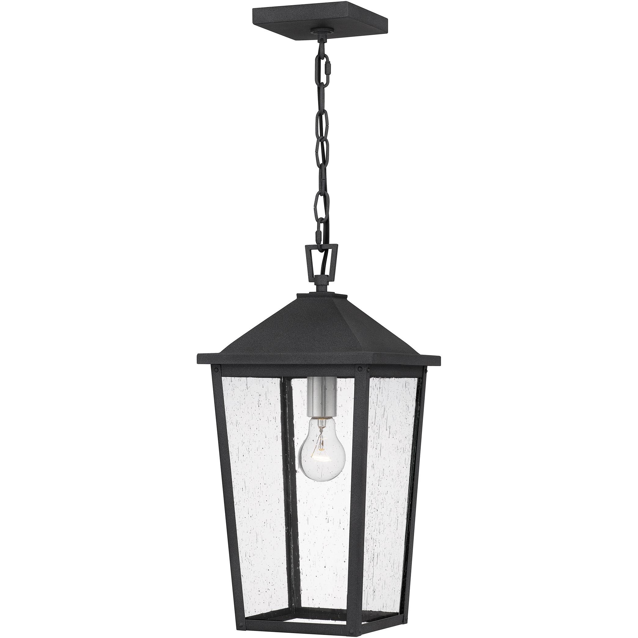 Stoneleigh 1 Light 9.25 inch Mottled Black Outdoor Hanging Lantern