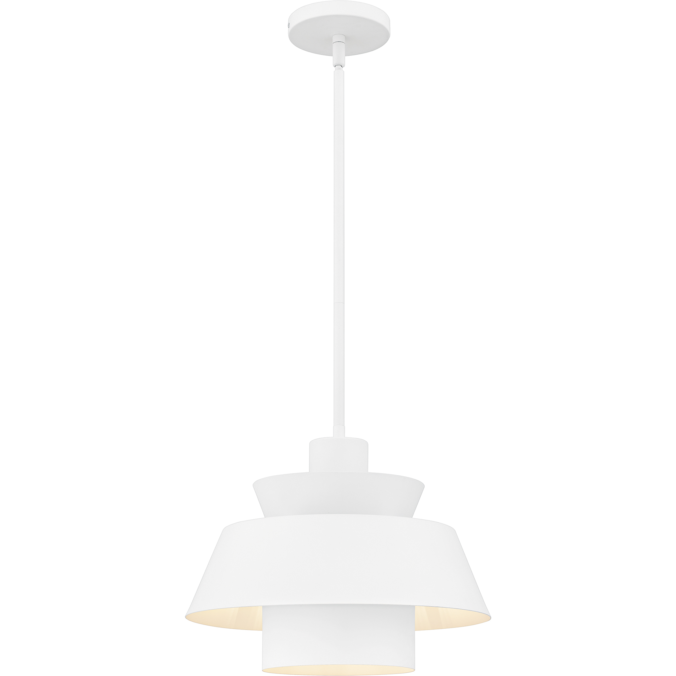 Lumi 1 Light 14 inch Matte White Pendant Ceiling Light