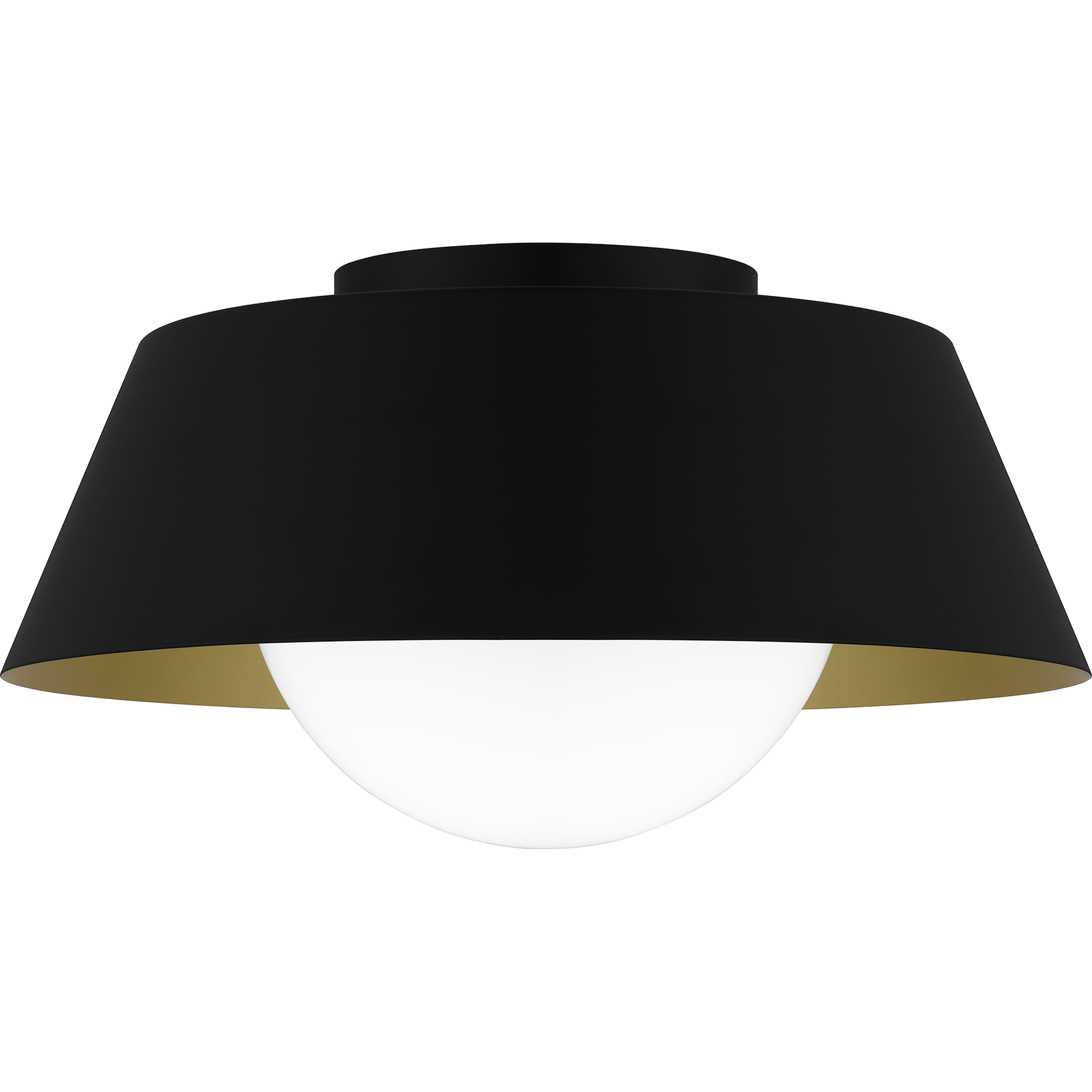 Damascus 1 Light 16 inch Matte Black Flush Mount Ceiling Light