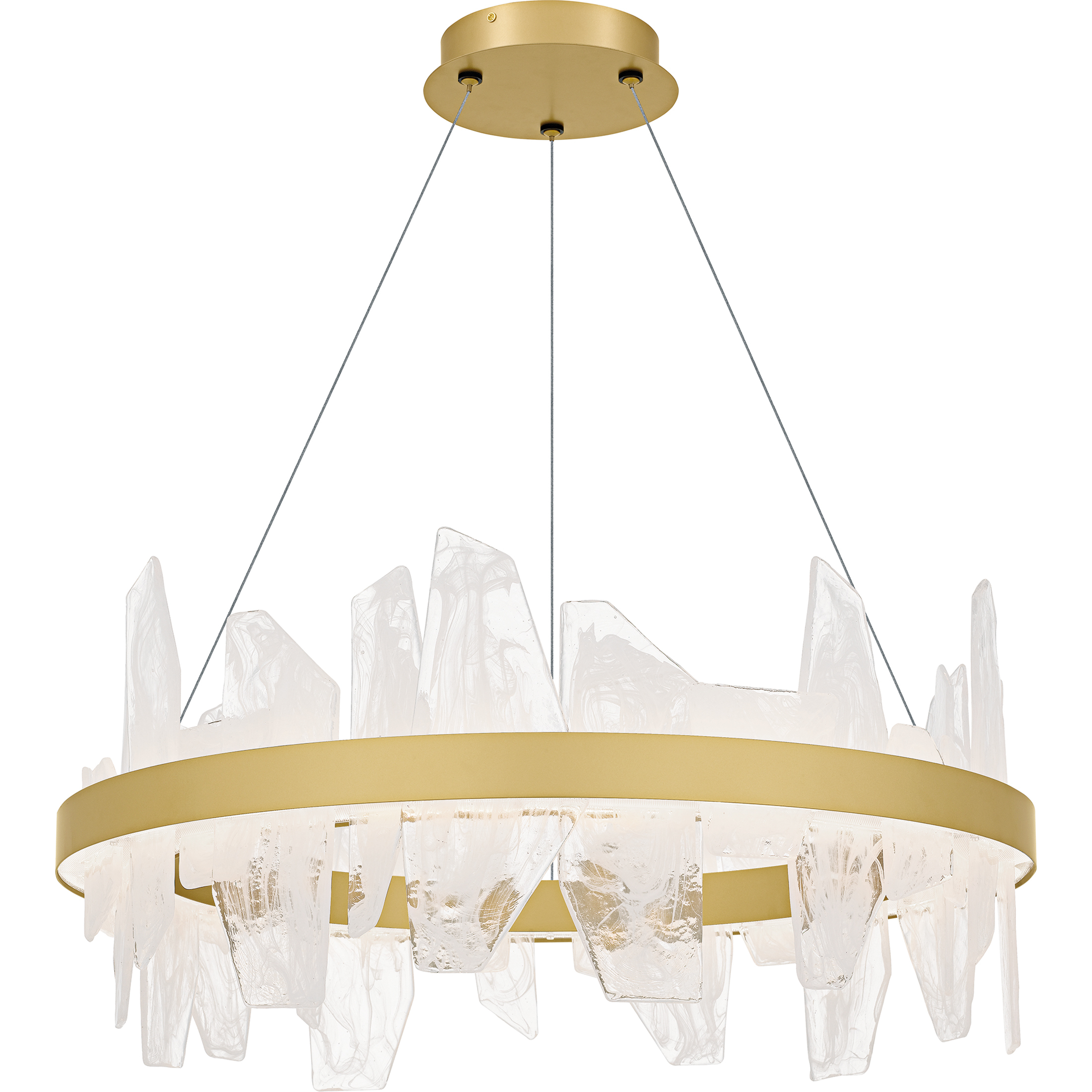 Quoizel PCAUR5030SGD Aurelia LED 30 inch Soft Gold Chandelier