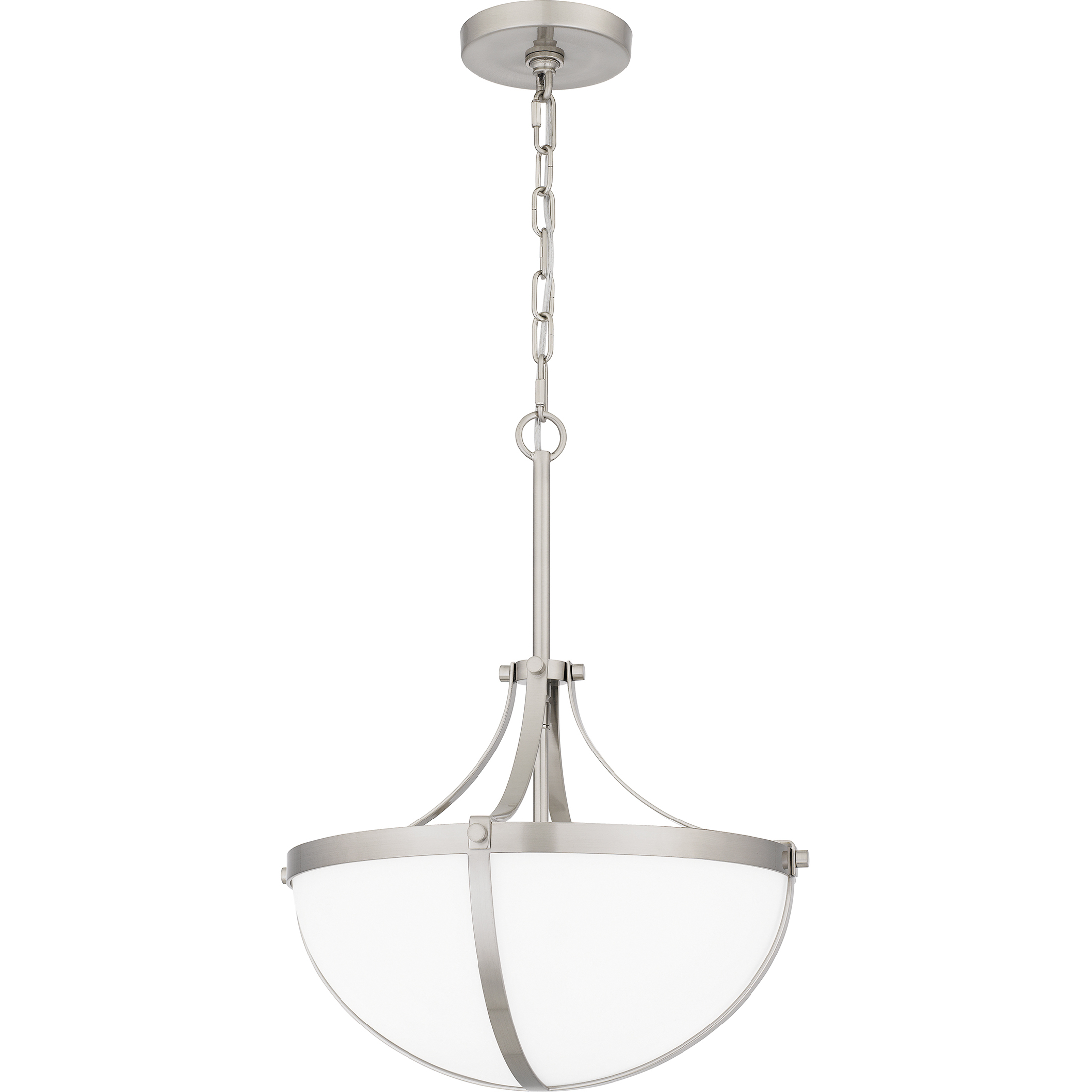 Antebellum 2 Light 14.75 inch Brushed Nickel Pendant Ceiling Light