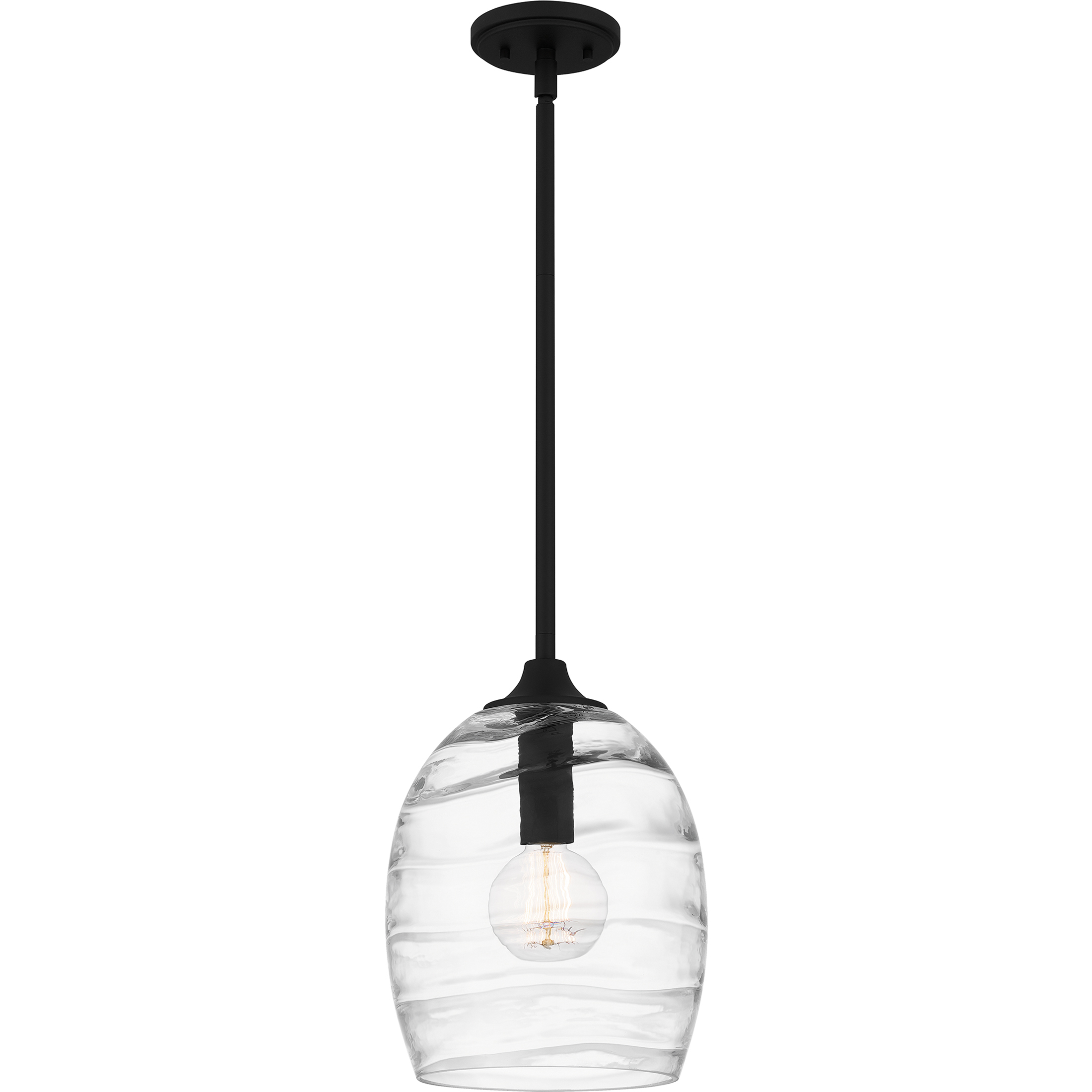 Lucy　0508 Lucy 1 Light 10 inch Matte Black Pendant Ceiling Light