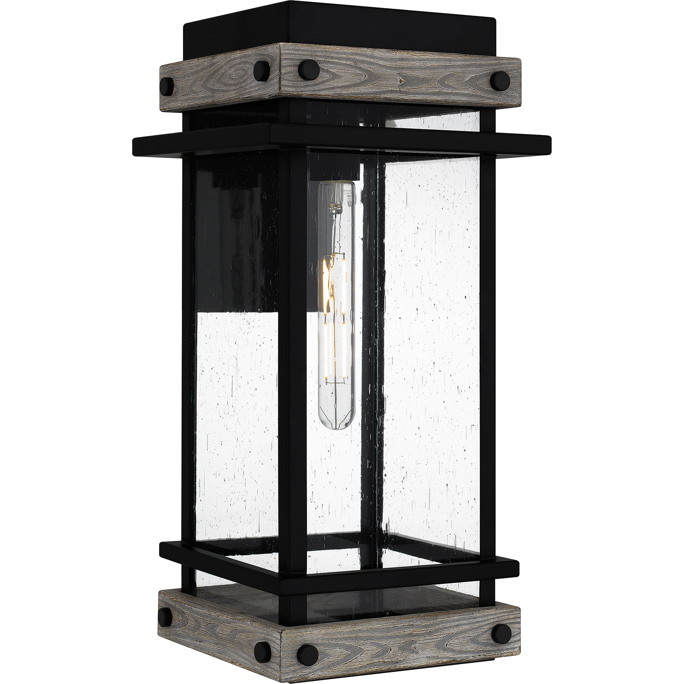 Quoizel Strader 1 Light 9.5 inch Matte Black Outdoor Lantern, Large SAD8409MBK - Open Box
