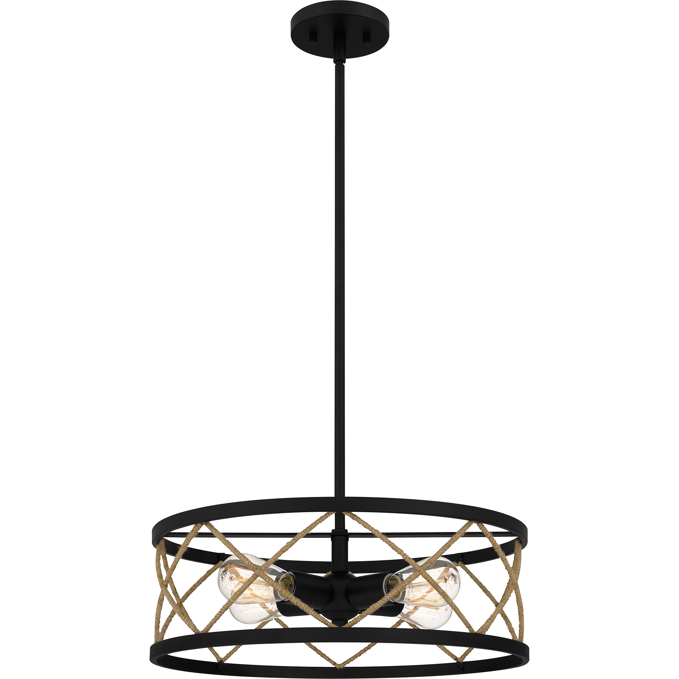Quoizel QP5632MBK Cedar Park 4 Light 18 inch Matte Black