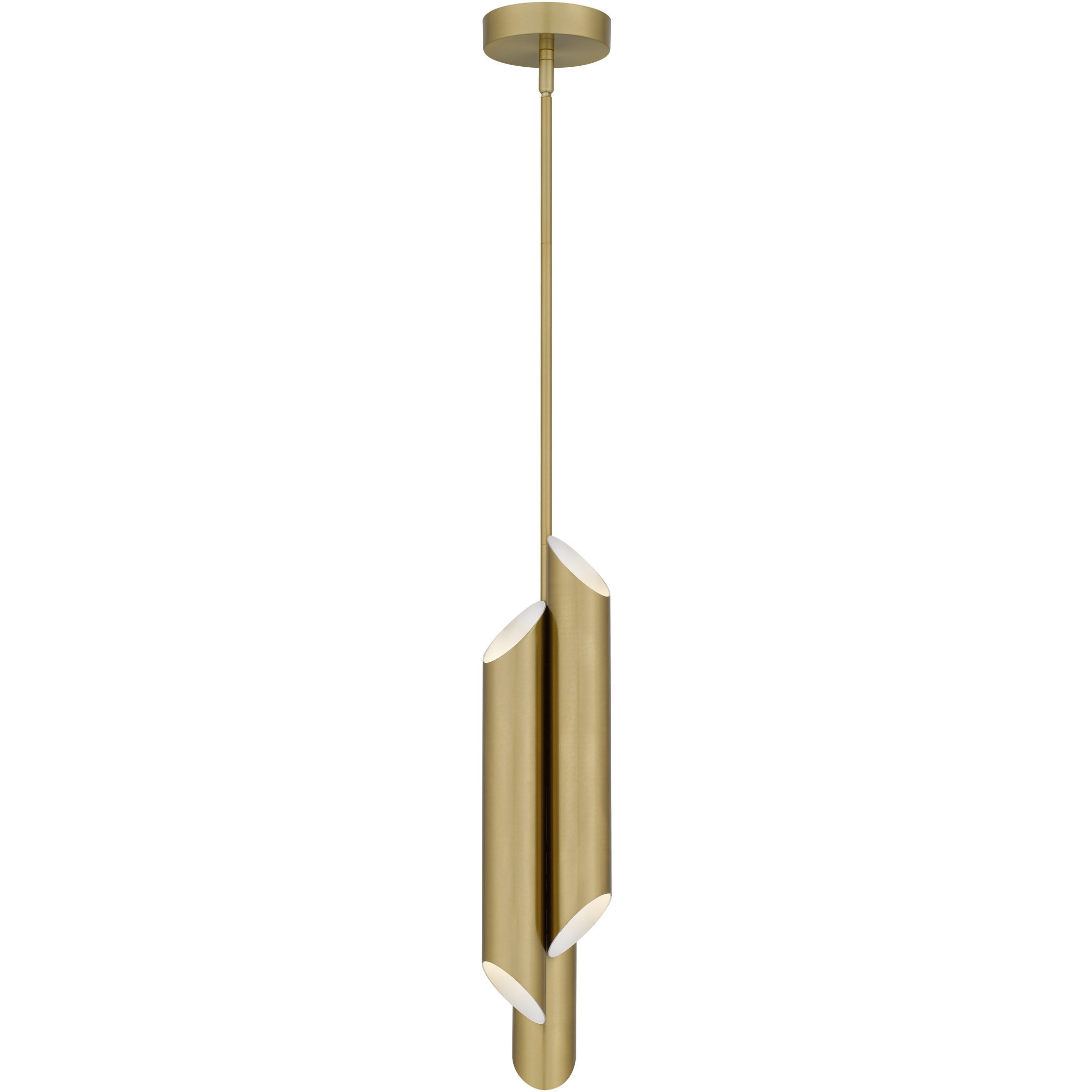 Manelis LED 5.5 inch Brushed Gold Mini Pendant Ceiling Light