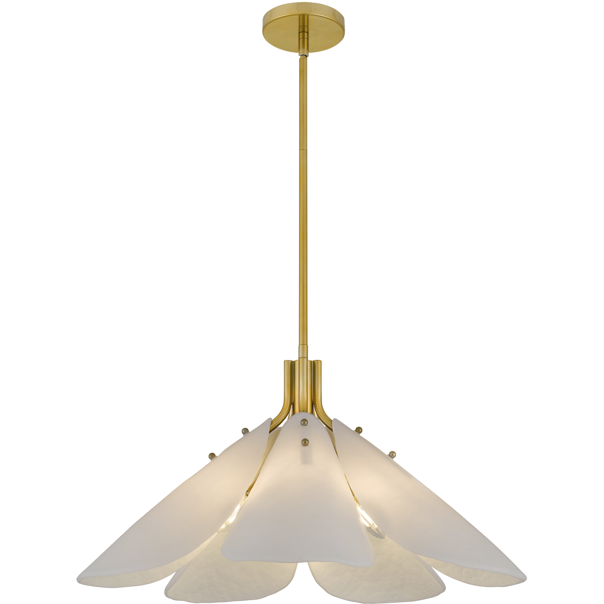 Milton 5 Light 25.25 inch Light Gold Pendant Ceiling Light