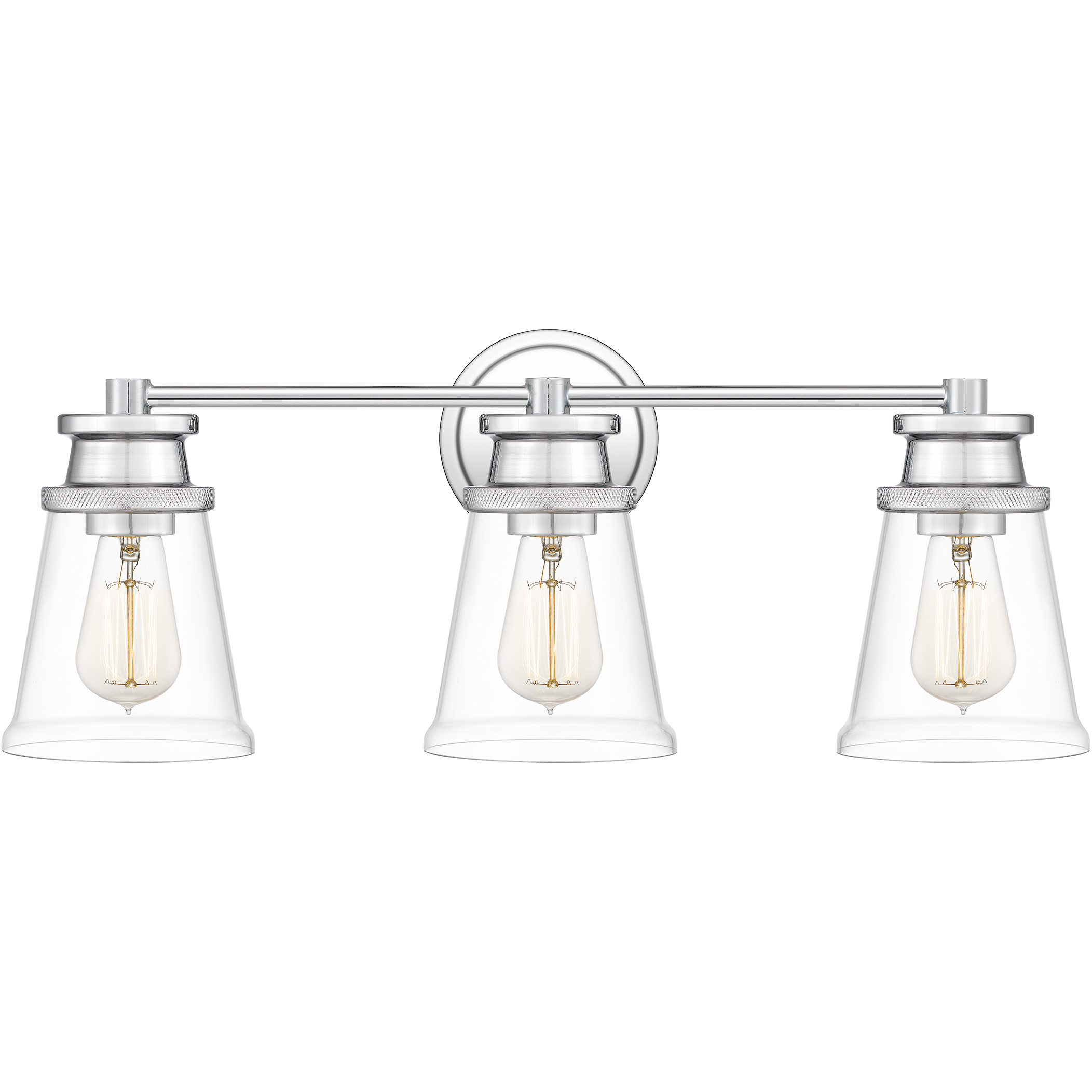 Haverfield 3 Light 24 inch Polished Chrome Bath Light Wall Light