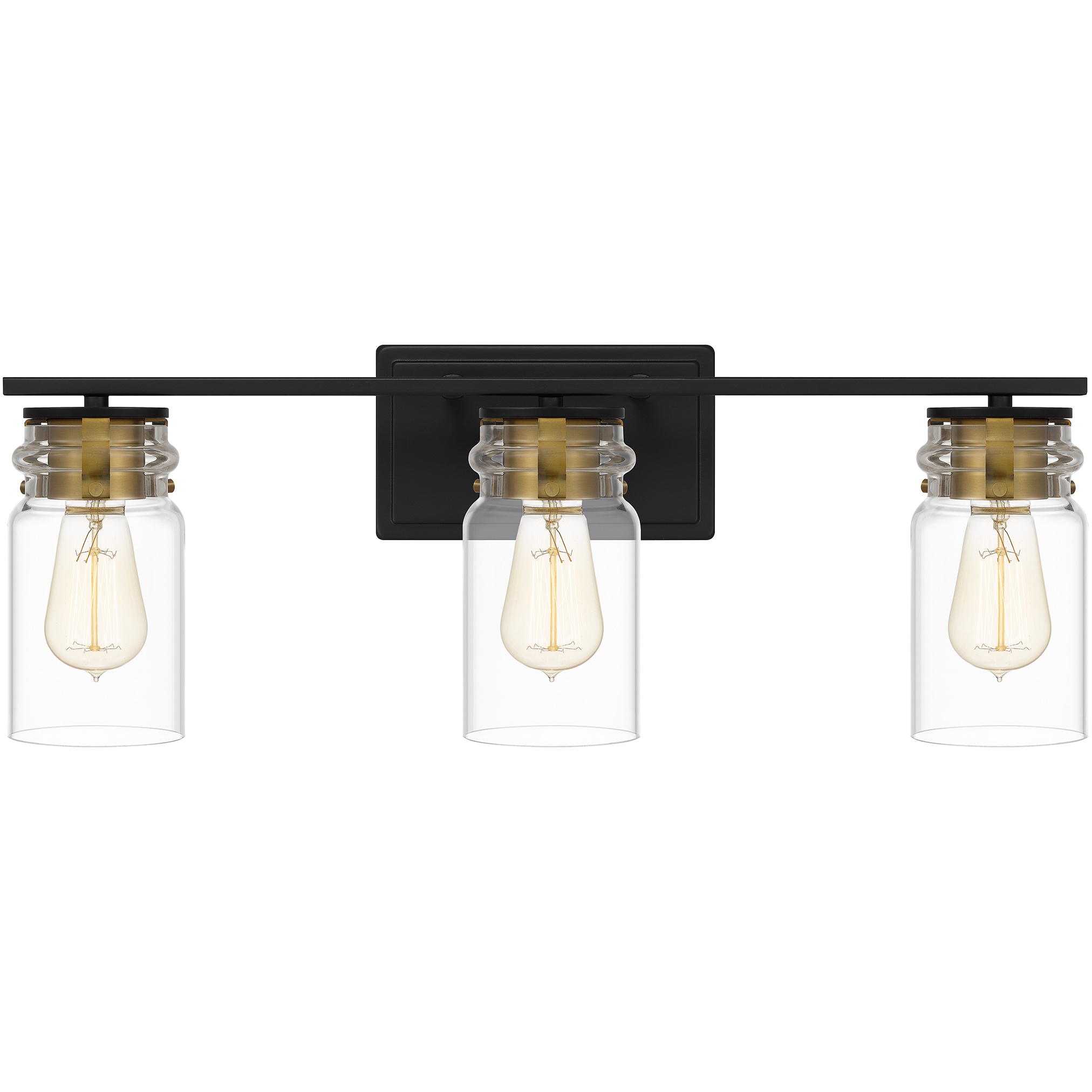 Quoizel KEE8624MBK Keesey 3 Light 24 inch Matte Black Bath