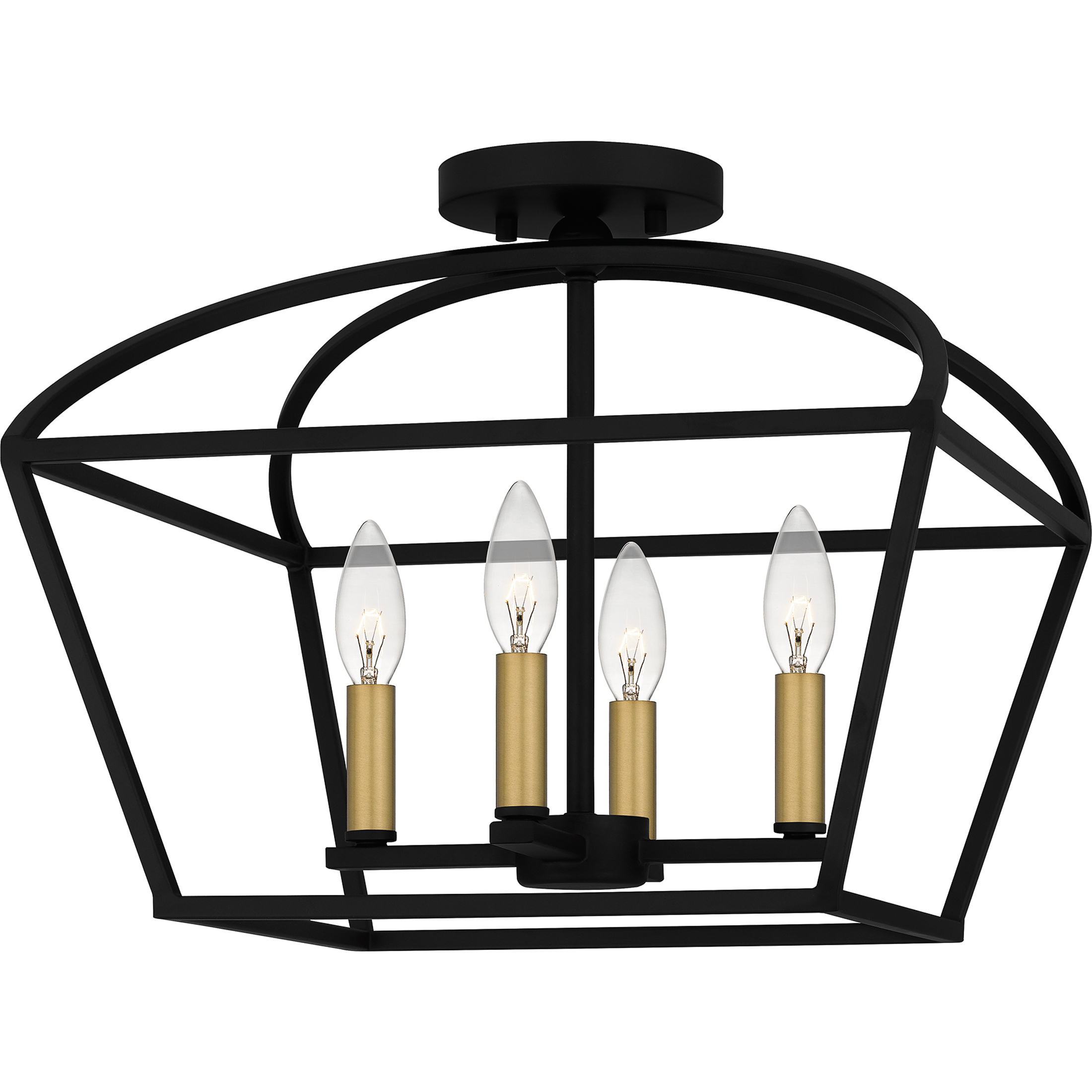 Quoizel COB1716MBK Concho Bay 4 Light 16 inch Matte Black