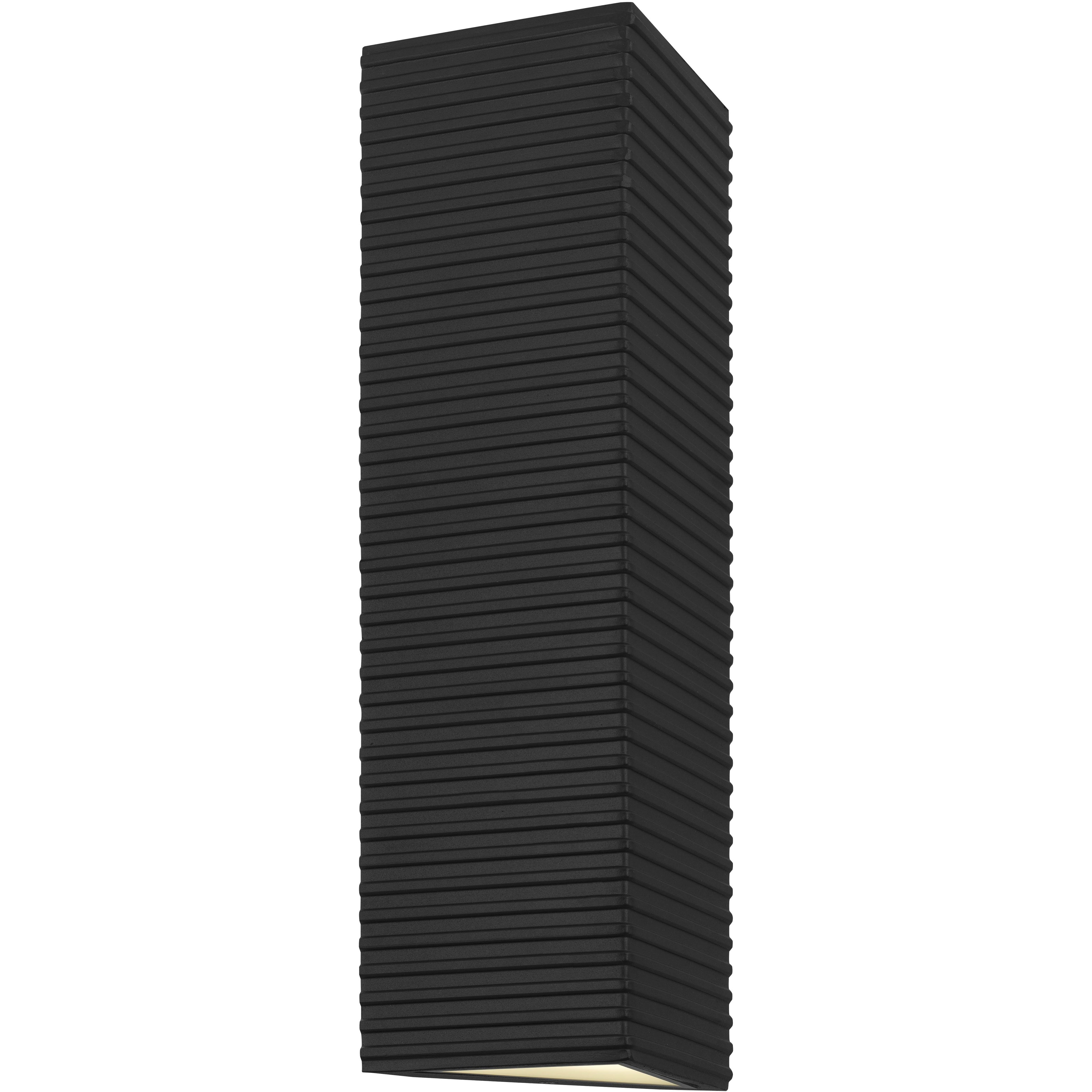 Kyler 18 inch Earth Black Outdoor Wall Lantern