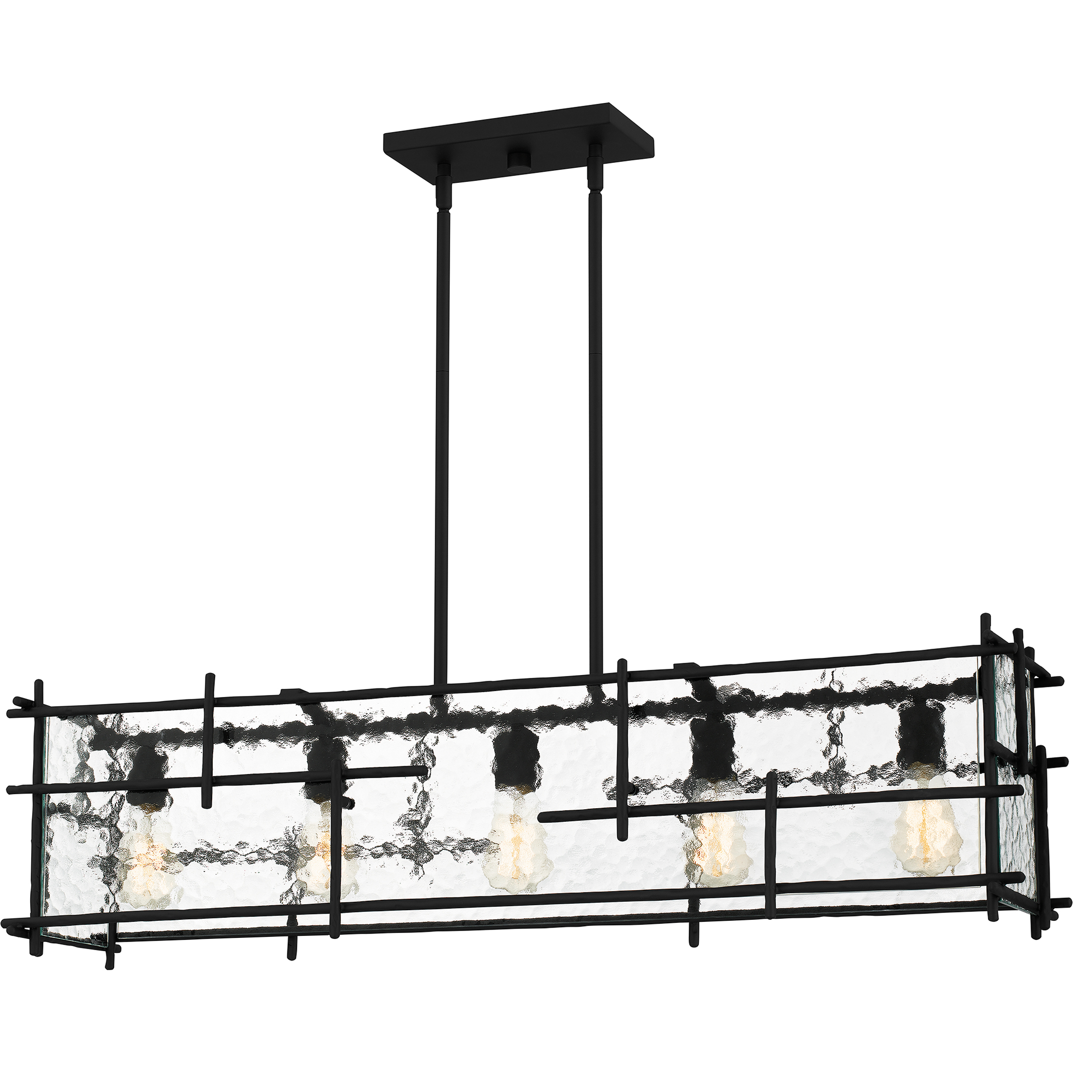 Daphne 5 Light 38.5 inch Matte Black Island Light Ceiling Light