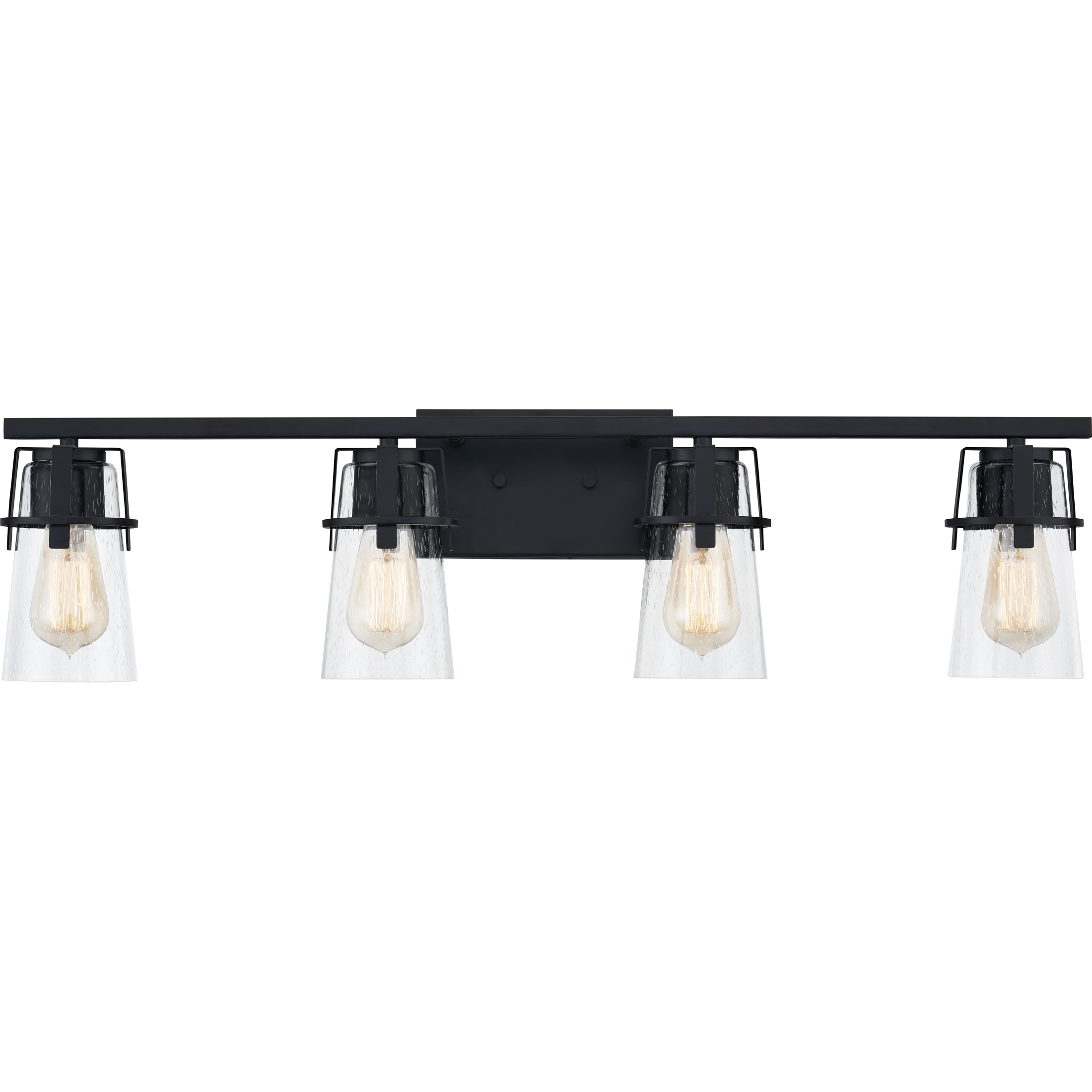 Knox 4 Light 32 inch Matte Black Bath Light Wall Light, Extra Large
