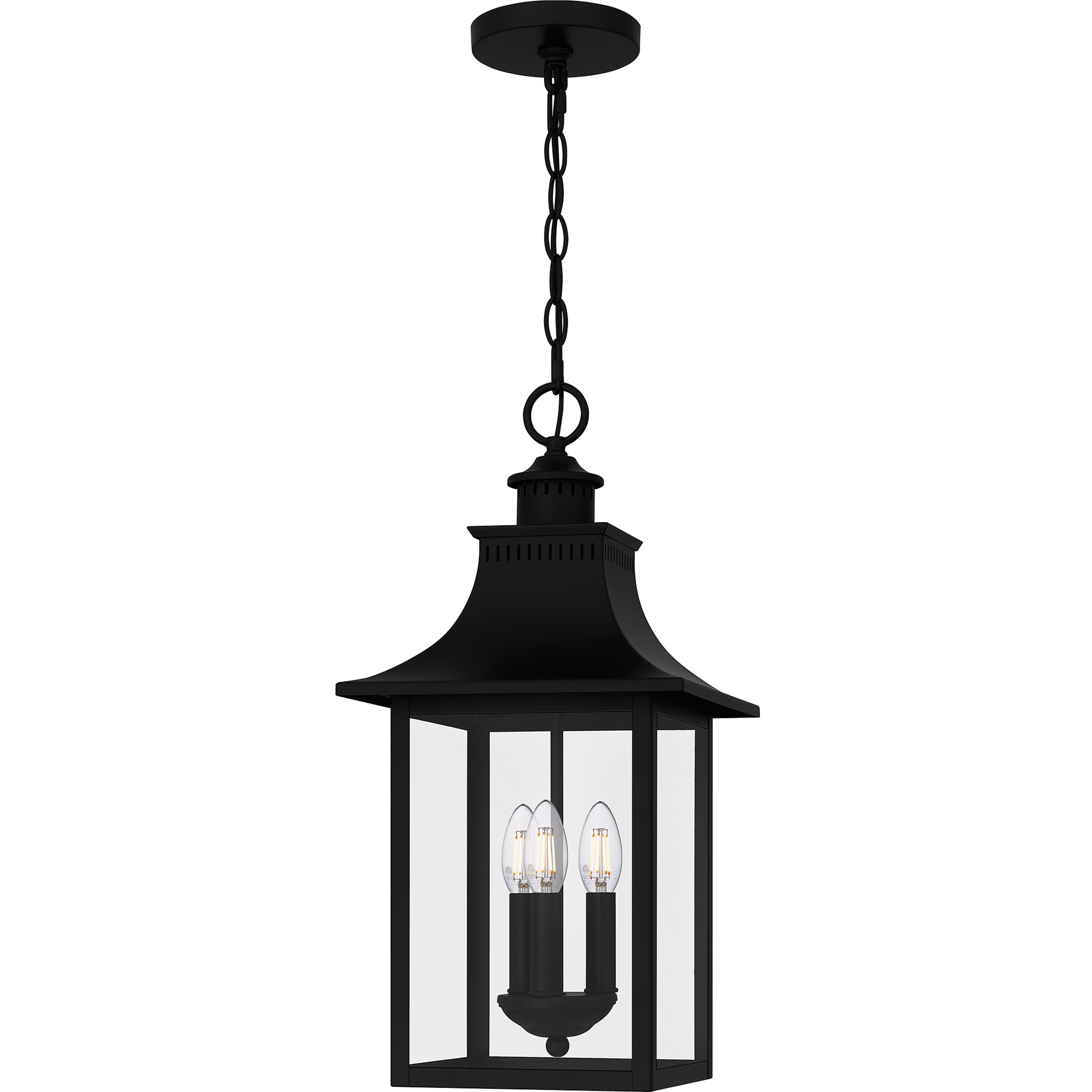 Quoizel CCR1910K Chancellor 3 Light 10 inch Mystic Black