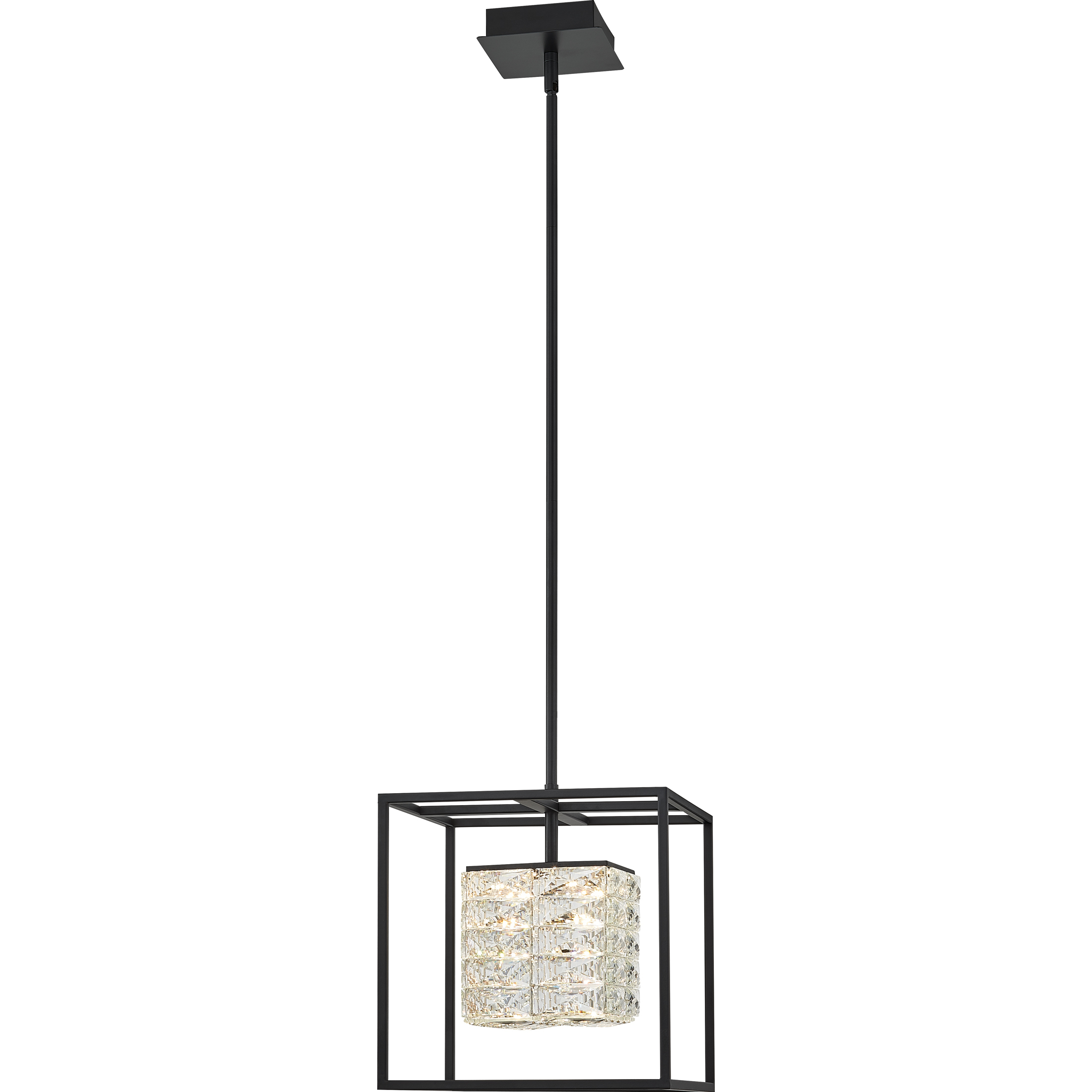 Quoizel PCDZ2812MBK Dazzle LED 12 inch Matte Black Pendant
