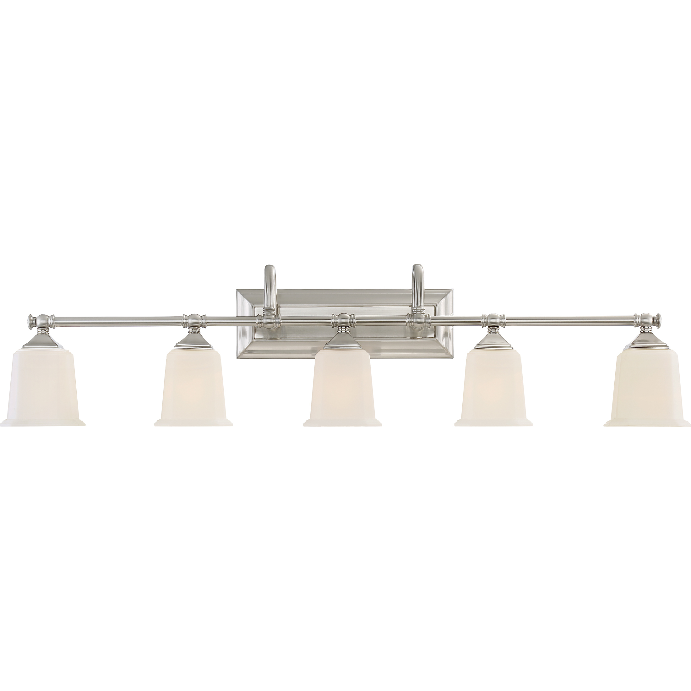 Quoizel Nicholas 5 Light 42 inch Brushed Nickel Bath Light Wall Light NL8605BN - Open Box
