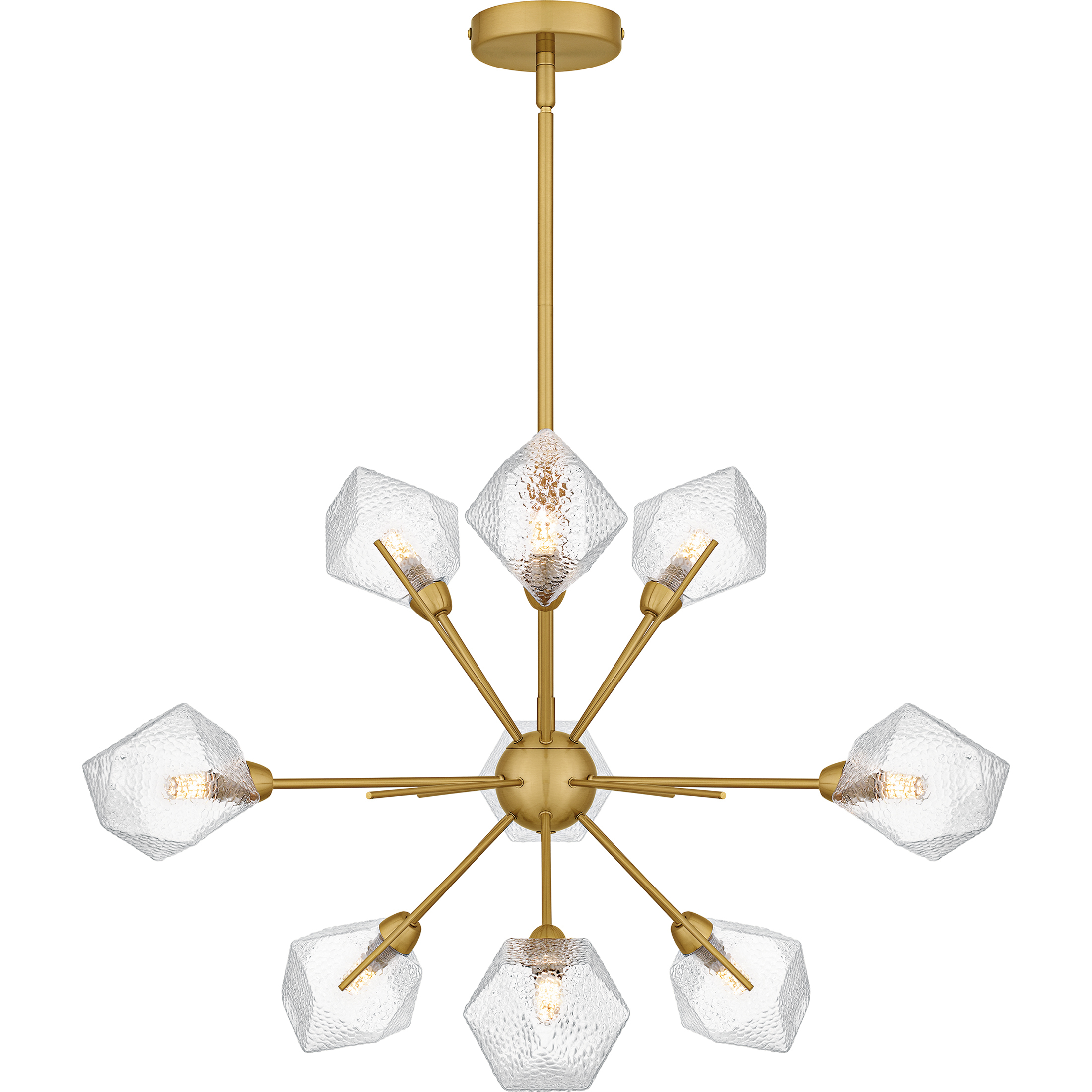 Salvador 9 Light 30 inch Brushed Gold Chandelier Ceiling Light