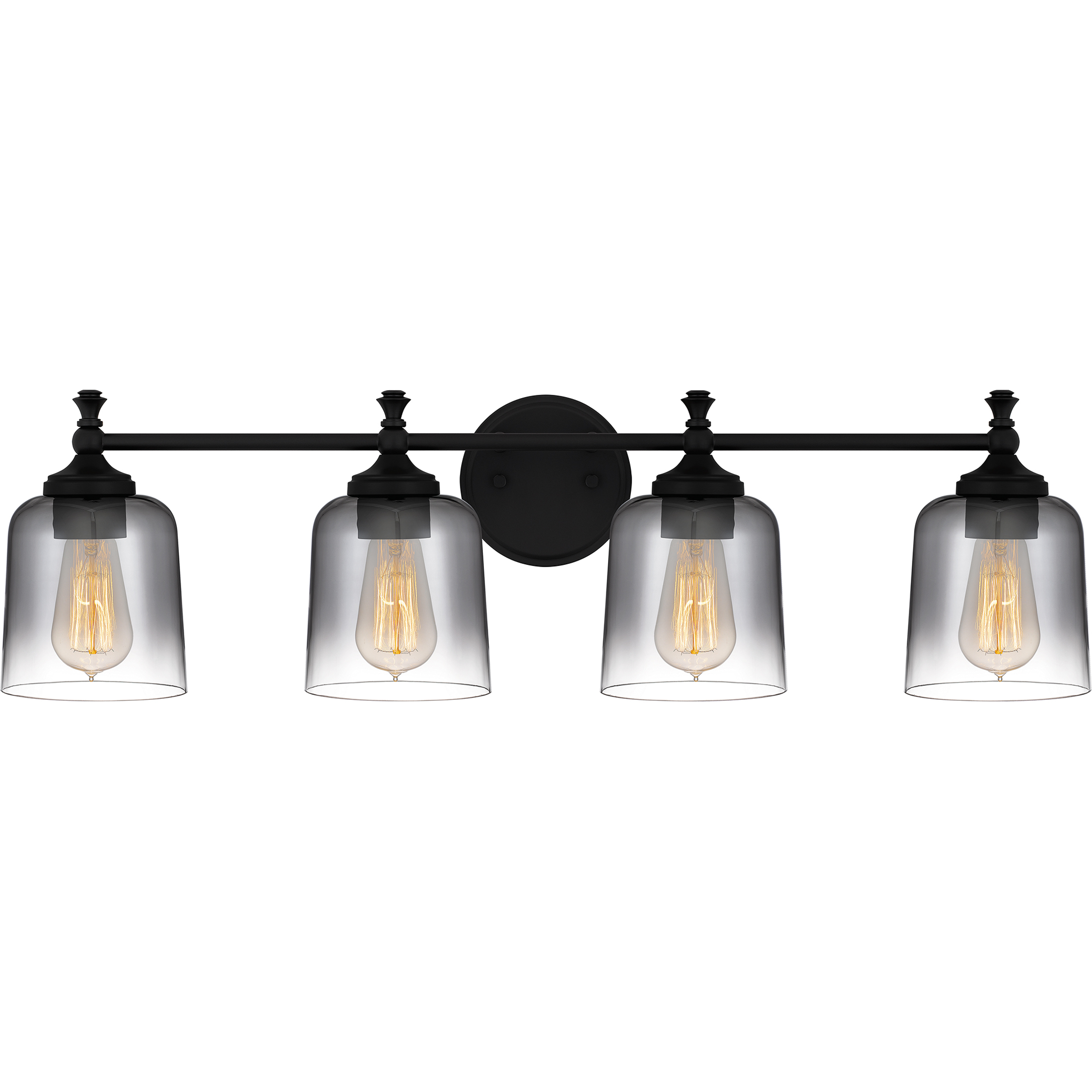 Jenson 4 Light 31 inch Matte Black Bath Light Wall Light