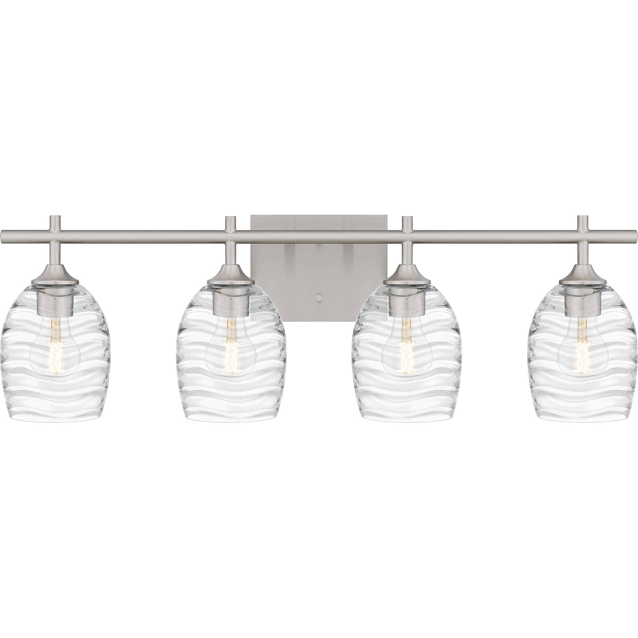 Lucy　4点 Quoizel LCY8629BN Lucy 4 Light 29 inch Brushed Nickel Bath Light