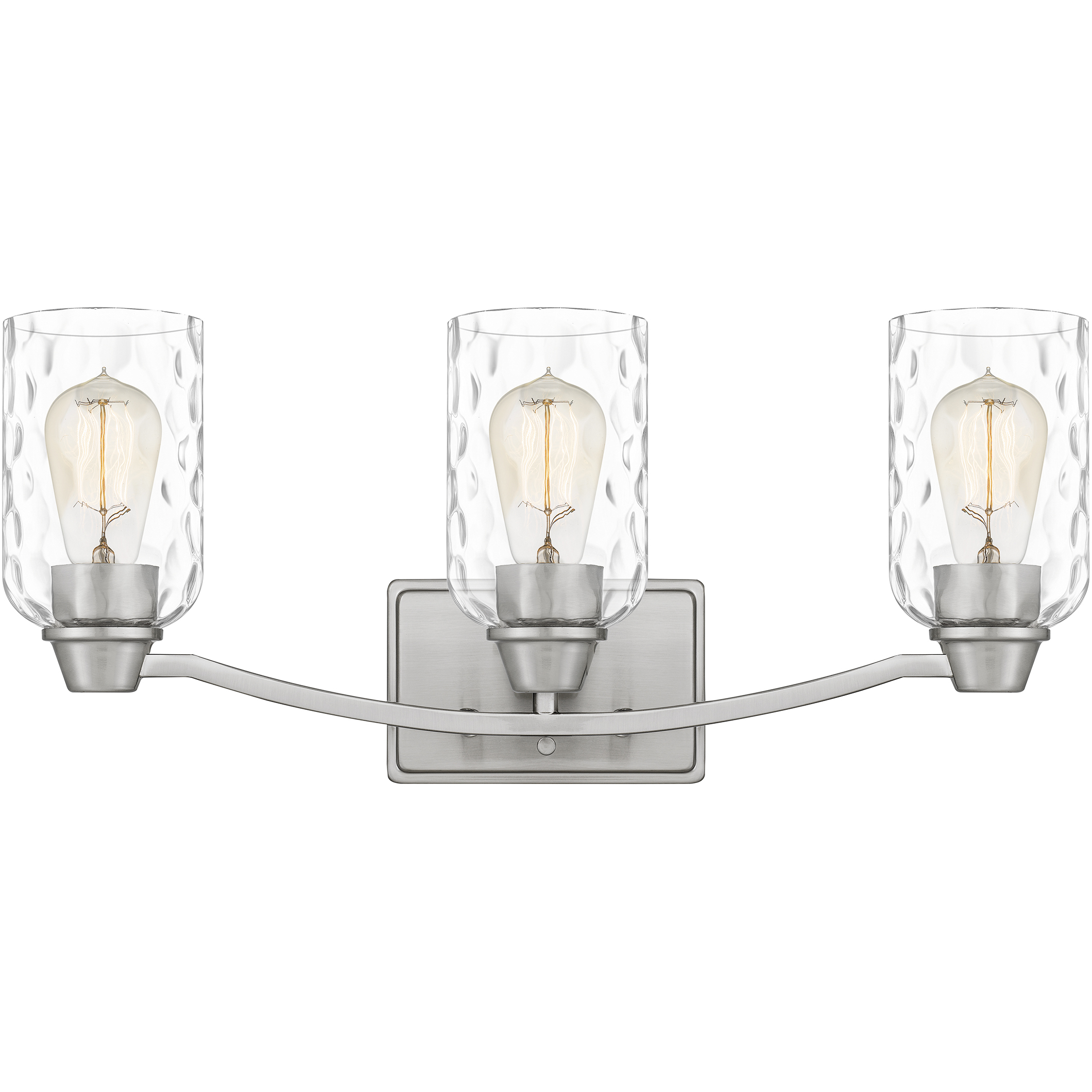 Acacia 3 Light 22 inch Brushed Nickel Bath Light Wall Light, Large