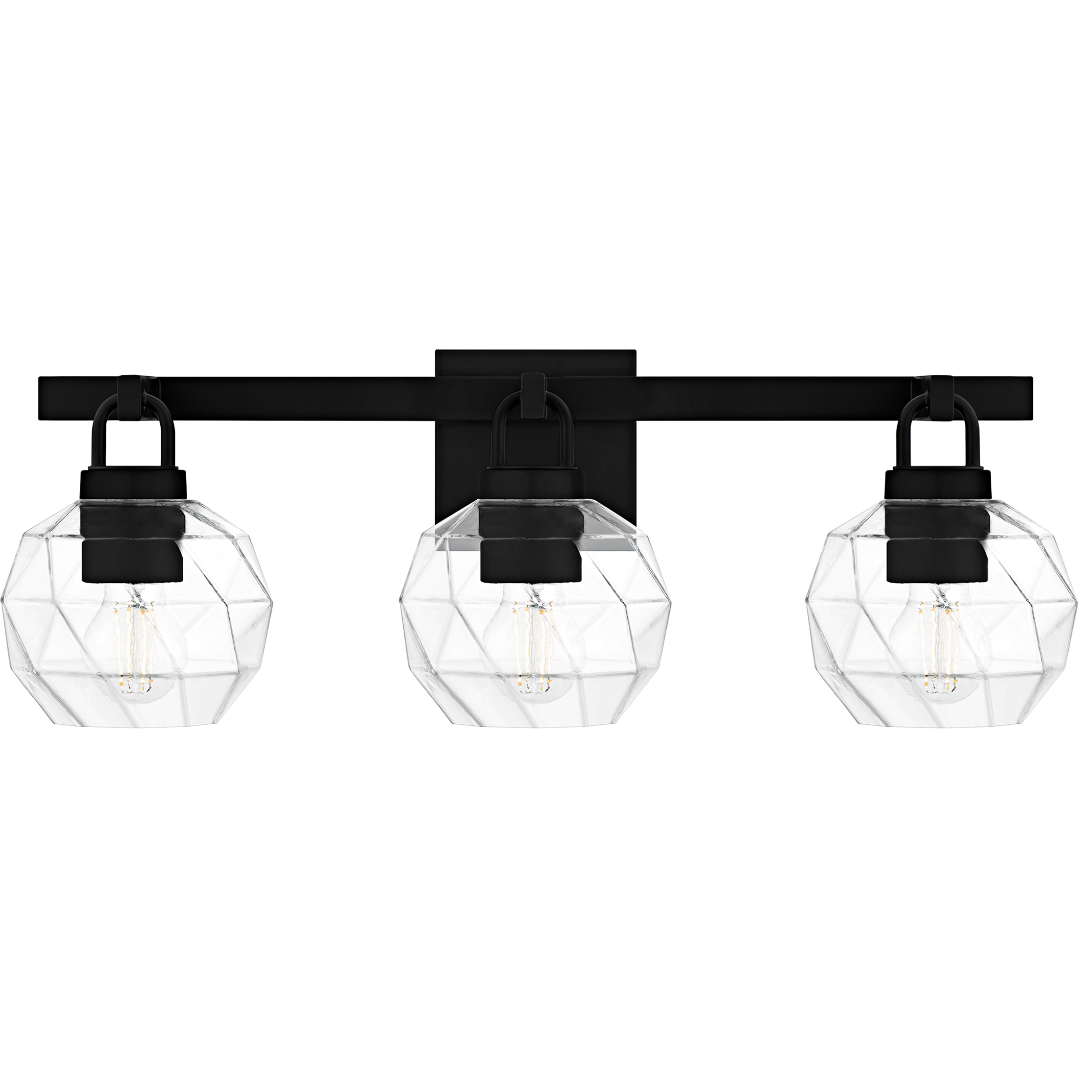 Celina 3 Light 24 inch Matte Black Bath Light Wall Light, Large