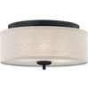 Blanche 3 Light 16 inch Matte Black Flush Mount Ceiling Light