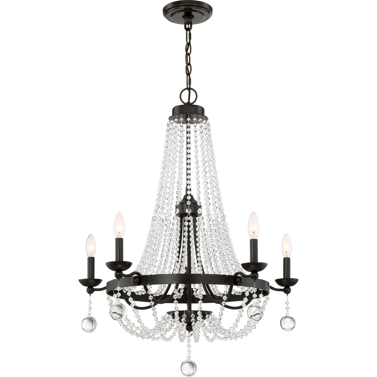 Rivy west store 5 light chandelier
