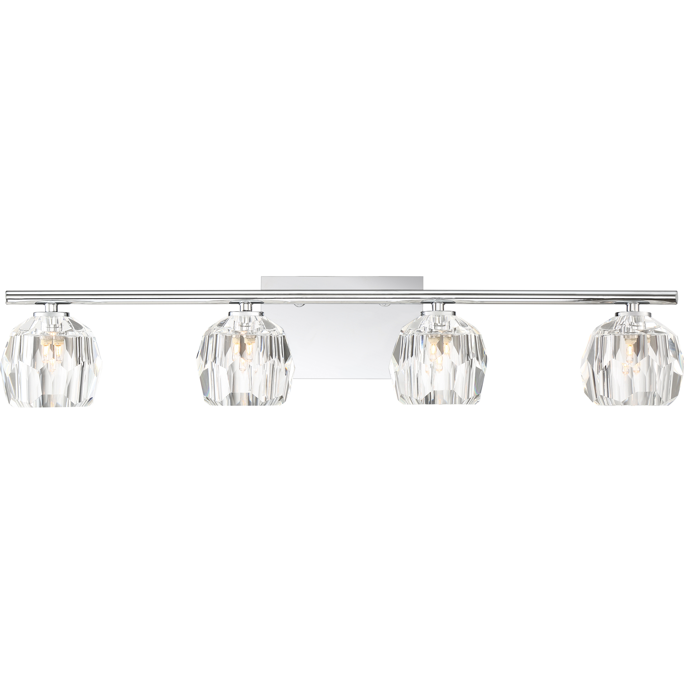 Regalia 4 Light 30 inch Polished Chrome Vanity Light Wall Light