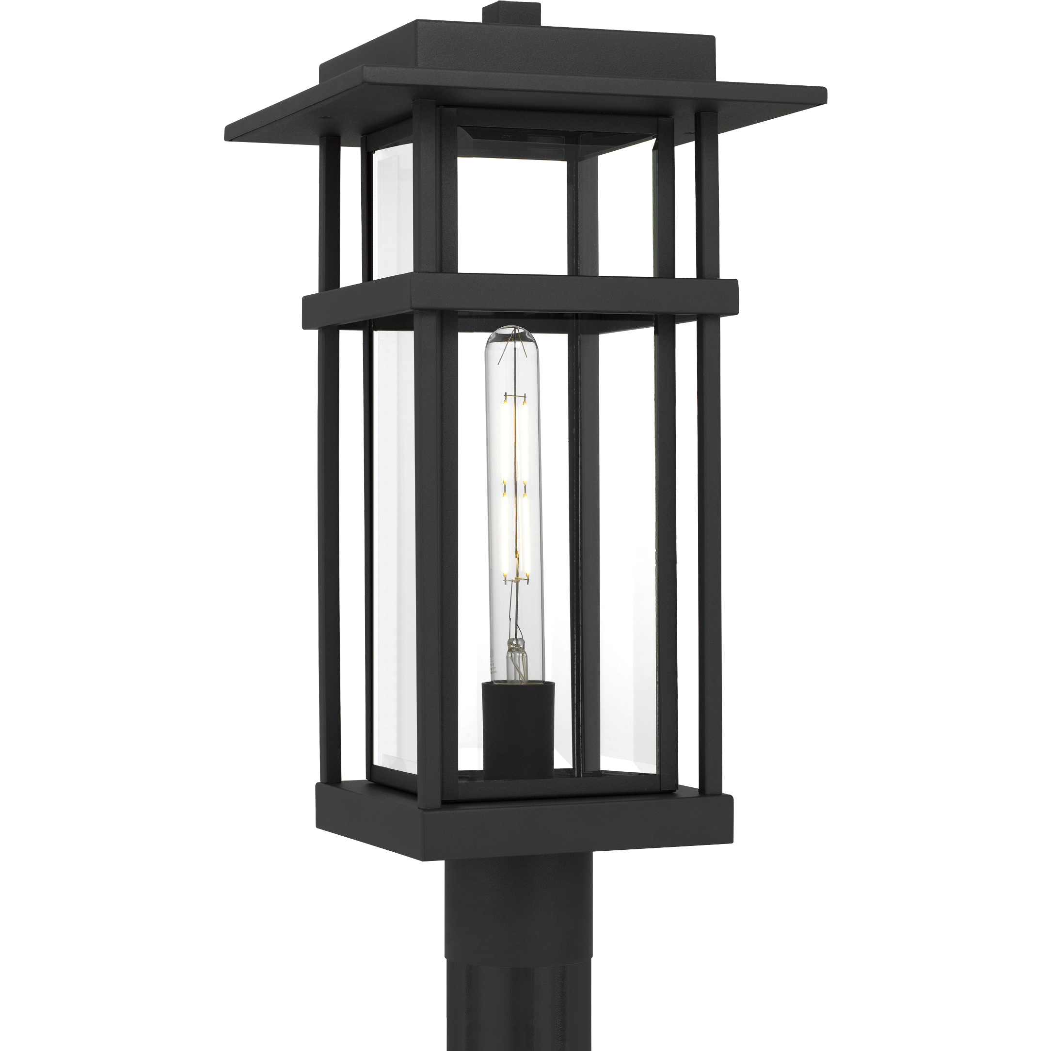Morgan 1 Light 20.25 inch Earth Black Outdoor Post Lantern