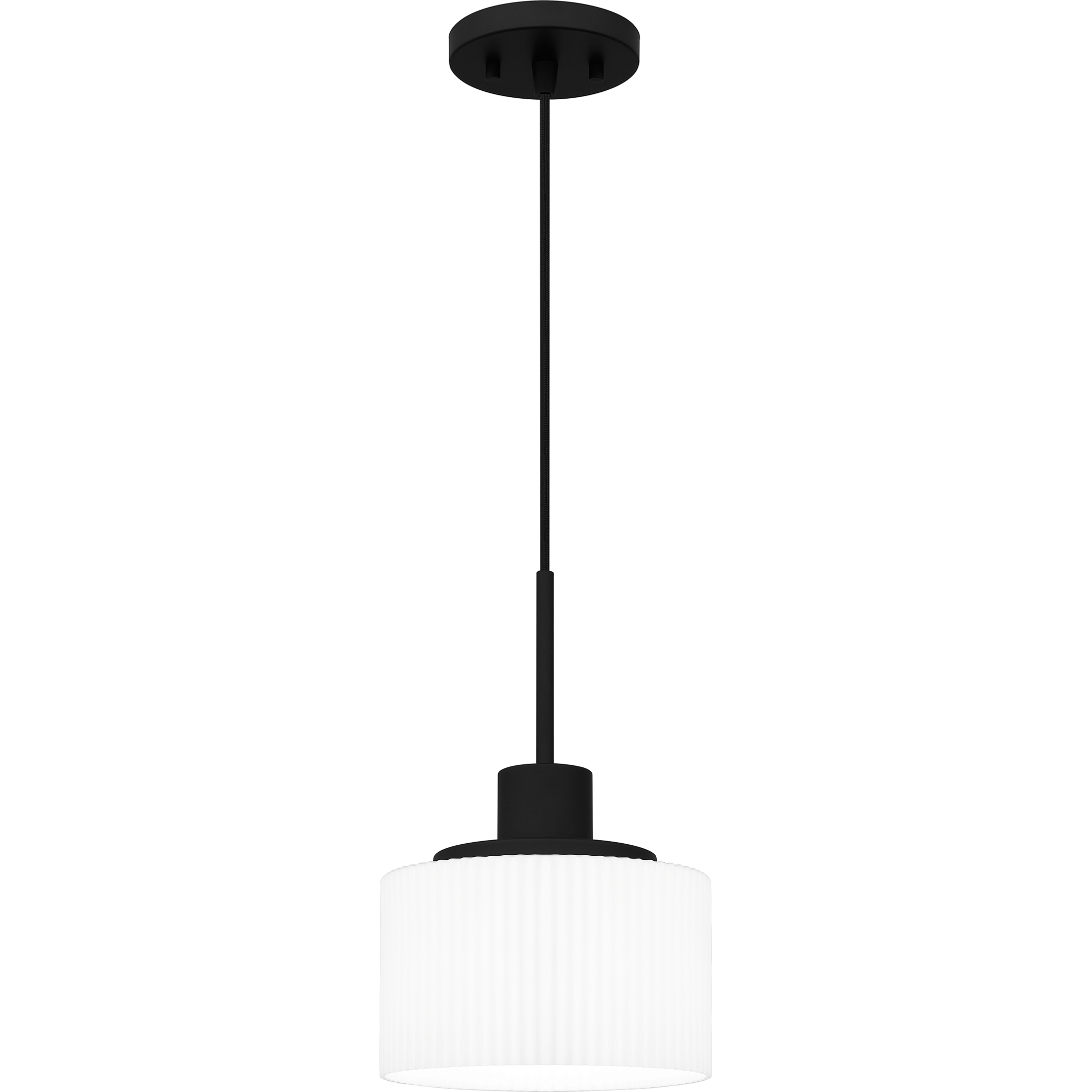 Quoizel Callahan 1 Light 8 inch Matte Black Mini Pendant Ceiling Light, Small QPP6172MBK - Open Box
