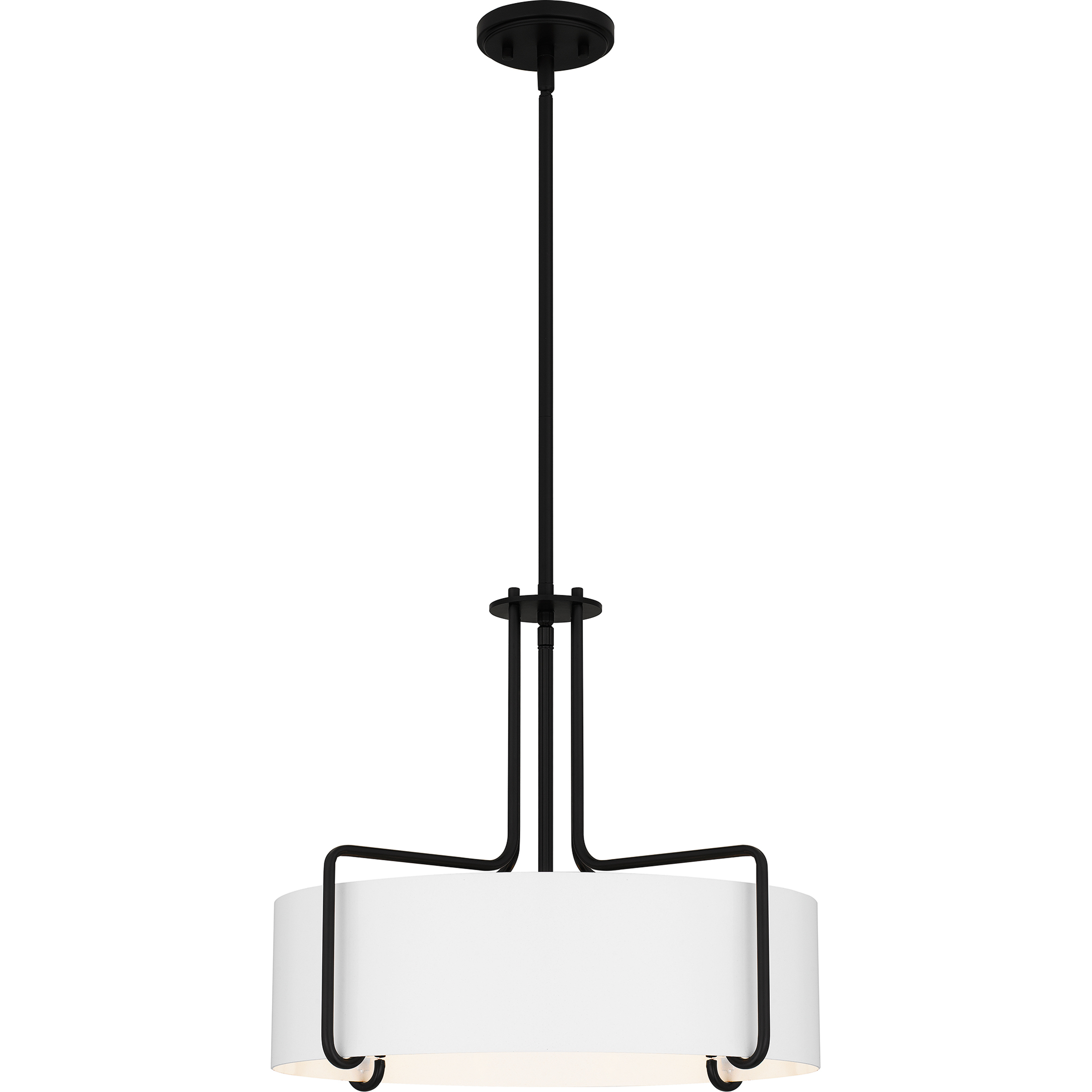 Hanley 4 Light 20 inch Matte Black Pendant Ceiling Light