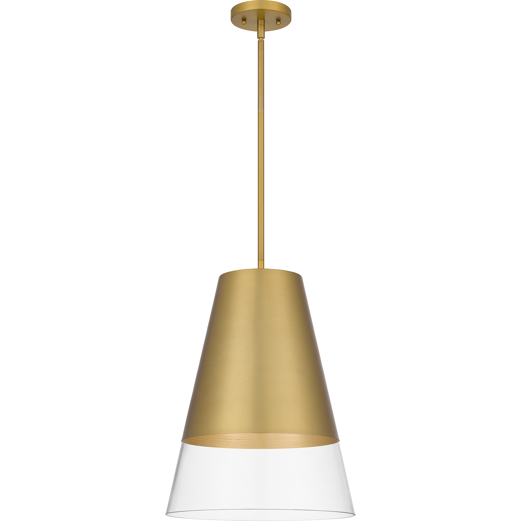 Quoizel PRG1514BRG Peregrine 1 Light 14 inch Brushed Gold Mini