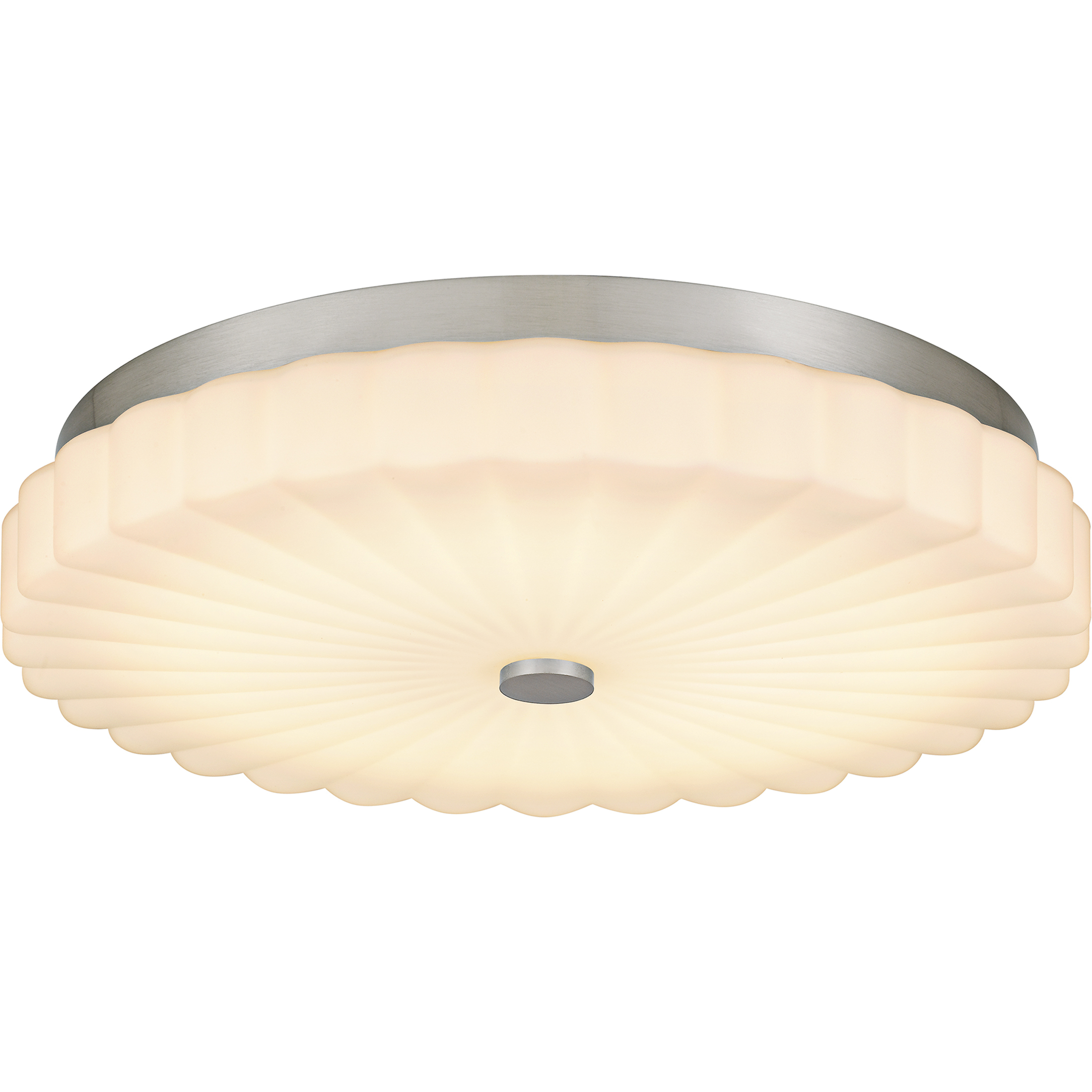 Cherbury LED 16 inch Brushed Nickel Flush Mount Ceiling Light, Medium