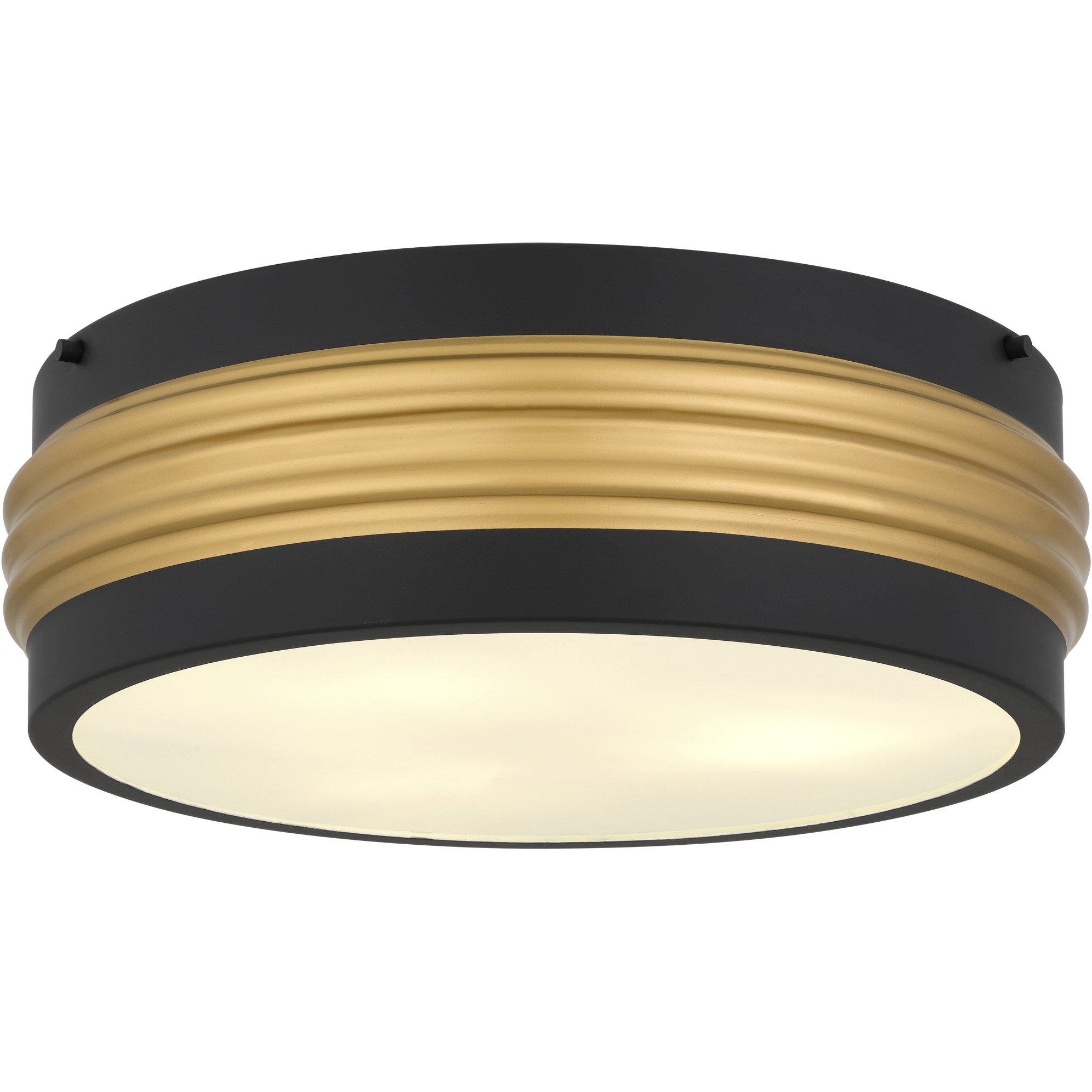 Emmett 3 Light 16 inch Matte Black Flush Mount Ceiling Light