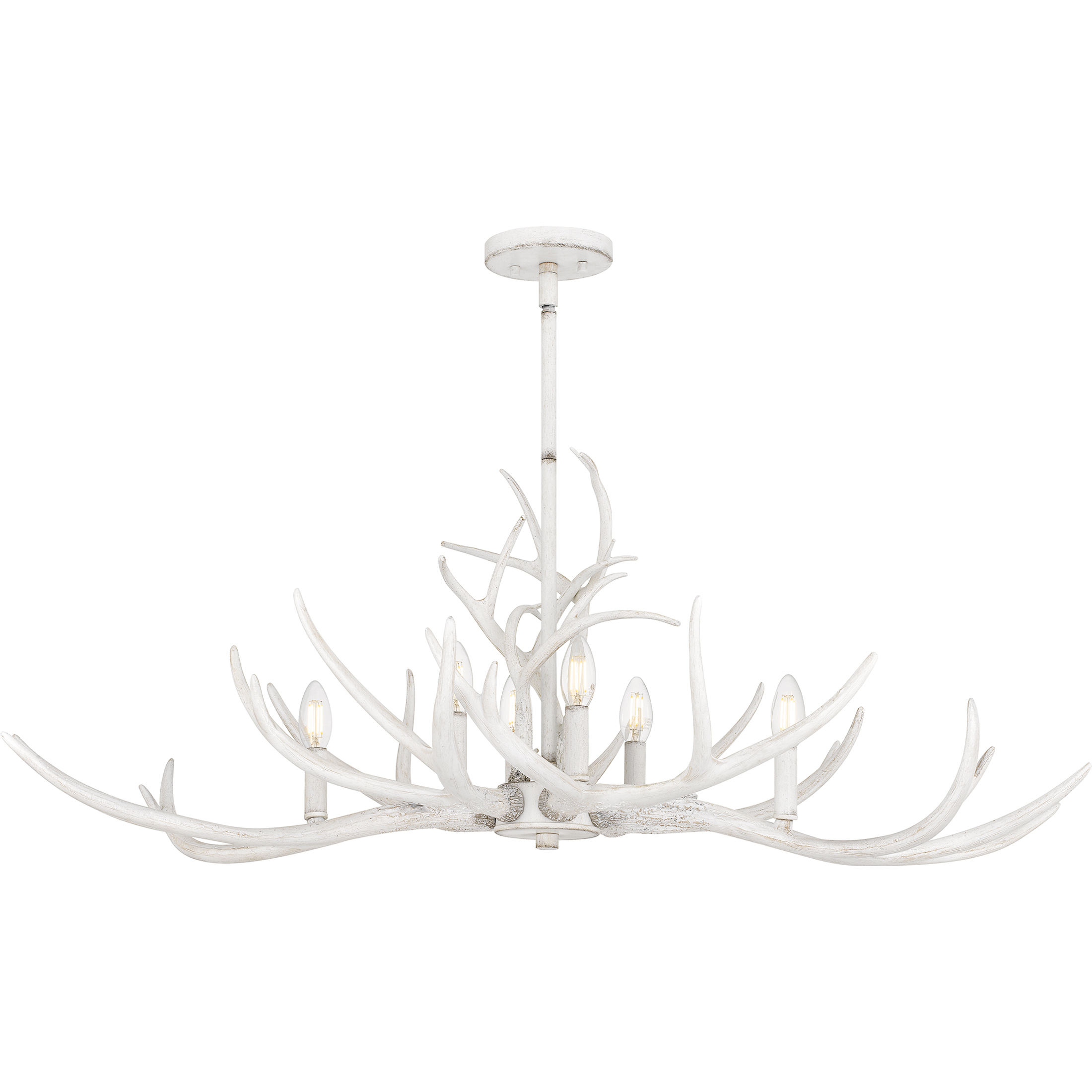 Brosh 6 Light 41.5 inch Antique White Island Light Ceiling Light, Medium