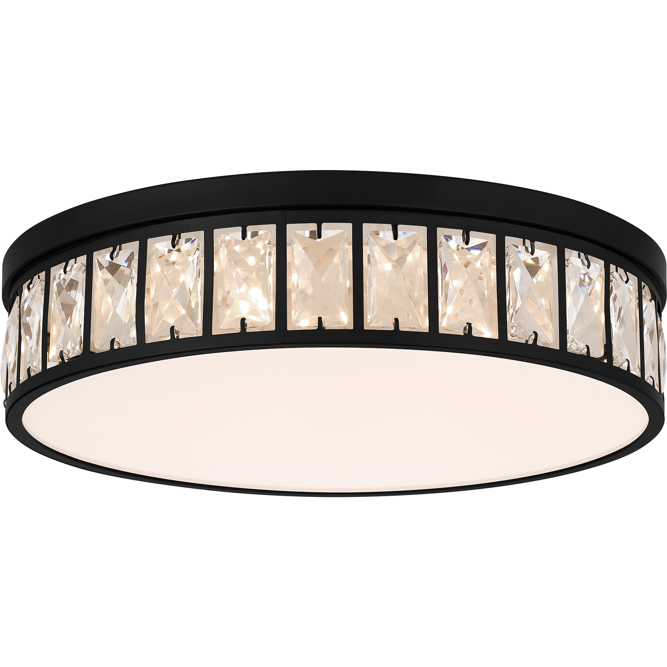 Gibson LED 14.75 inch Matte Black Flush Mount Ceiling Light