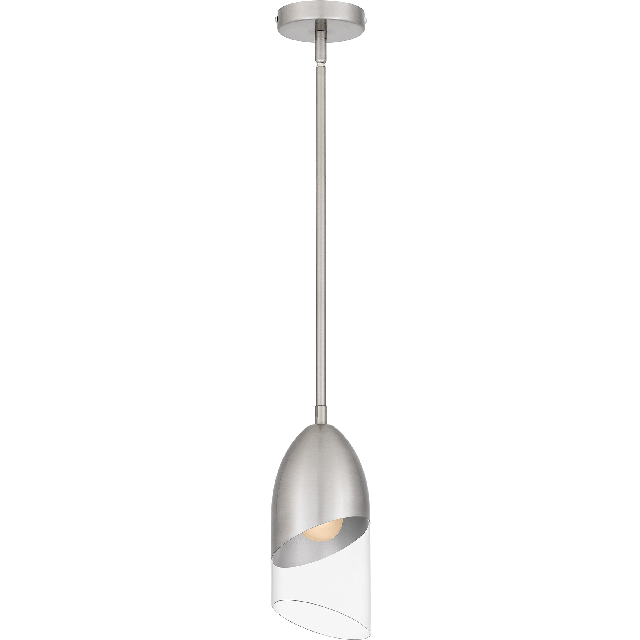 Haynes 1 Light 5 inch Brushed Nickel Mini Pendant Ceiling Light, Small
