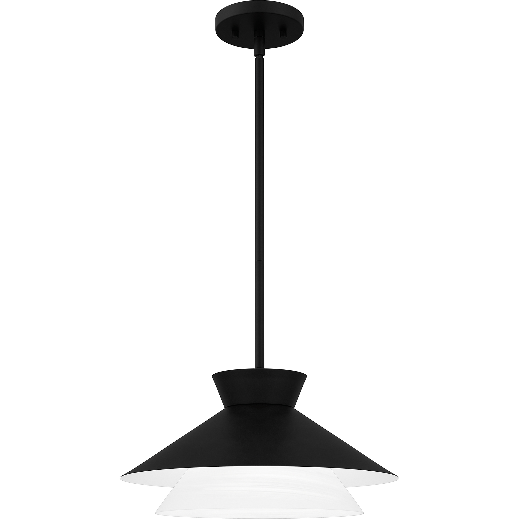 Lionel 1 Light 15 inch Matte Black Pendant Ceiling Light, Large