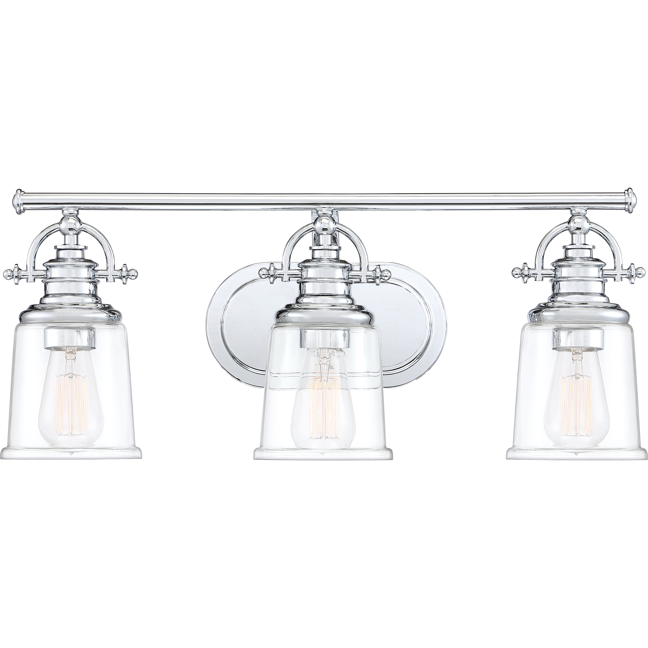Quoizel Grant 3 Light 23 inch Polished Chrome Bath Light Wall Light, Large GRT8603C - Open Box